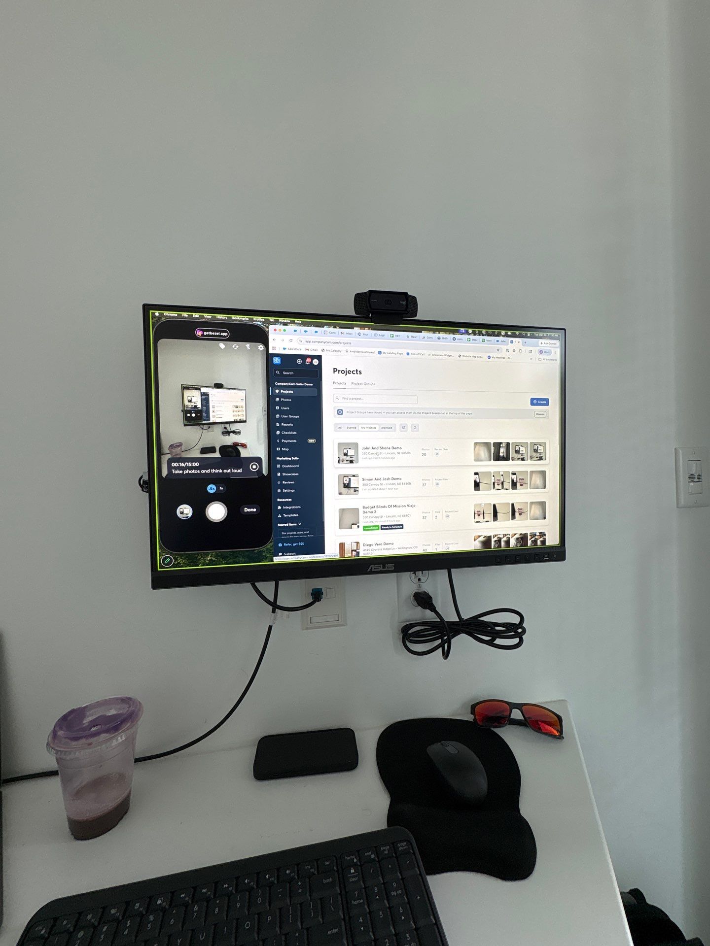 Office Setup and Glass Door Installation in Lincoln by CompanyCam Sales Demo