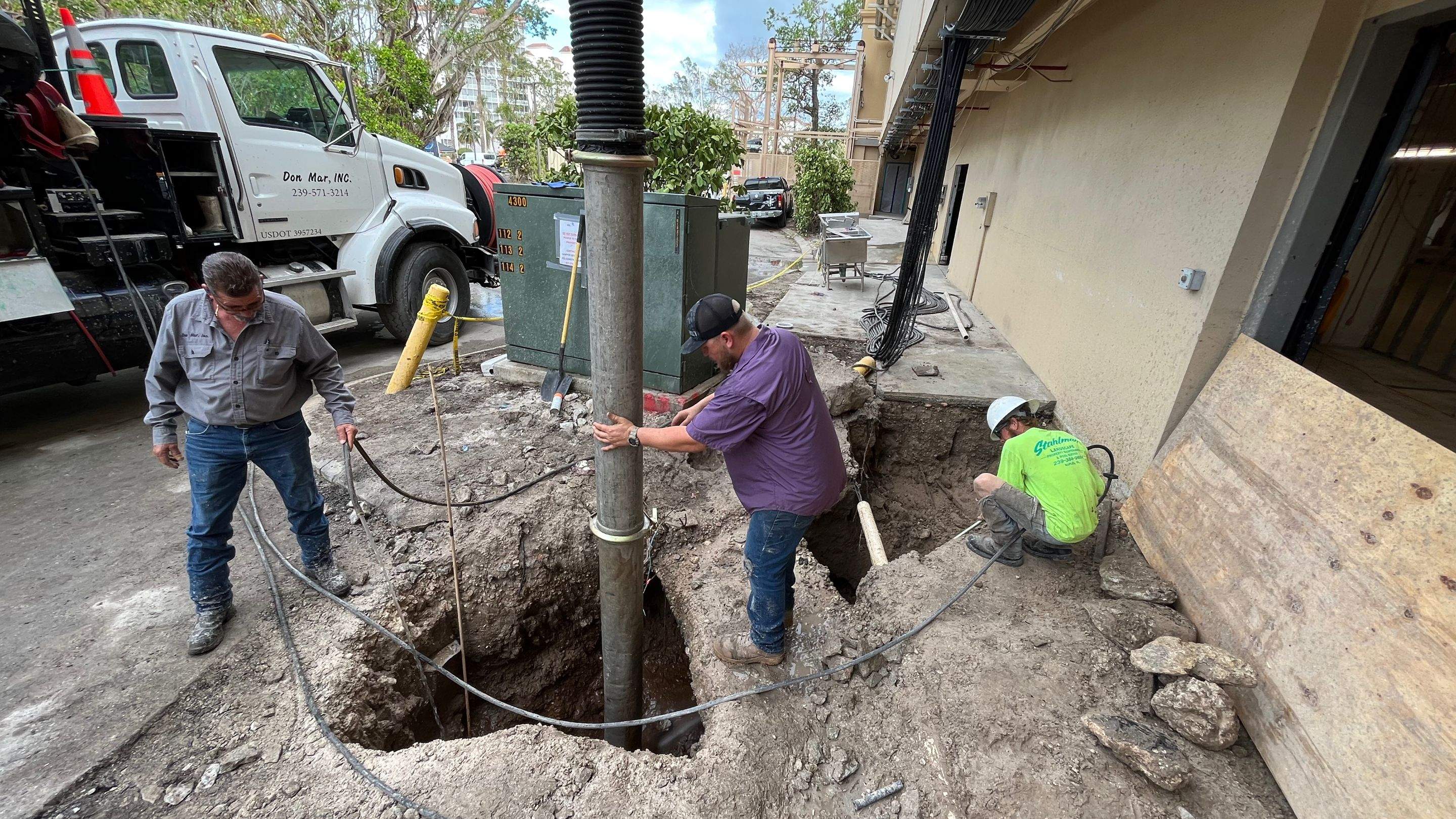 Ritz-Carlton North Service Road Daylighting by Don Mar, Inc. Storm Water Solutions