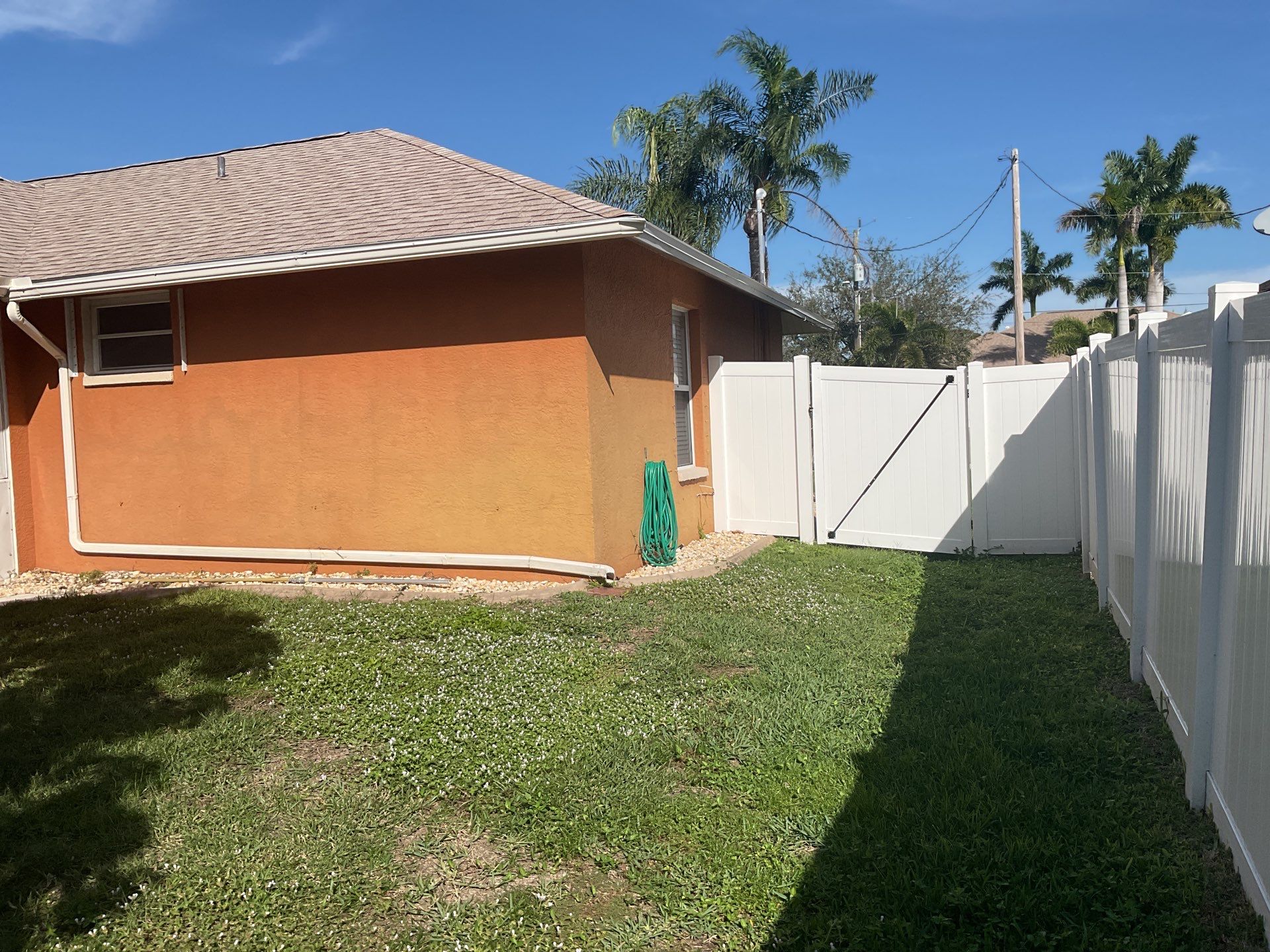 White 6-Inch Seamless Gutters in Cape Coral FL by Gutter Professors