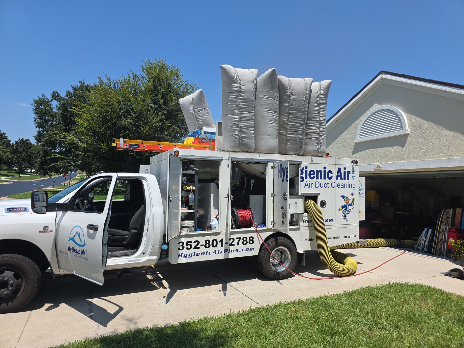 New construction duct cleaning in Clermont by Hygienic Air, Inc
