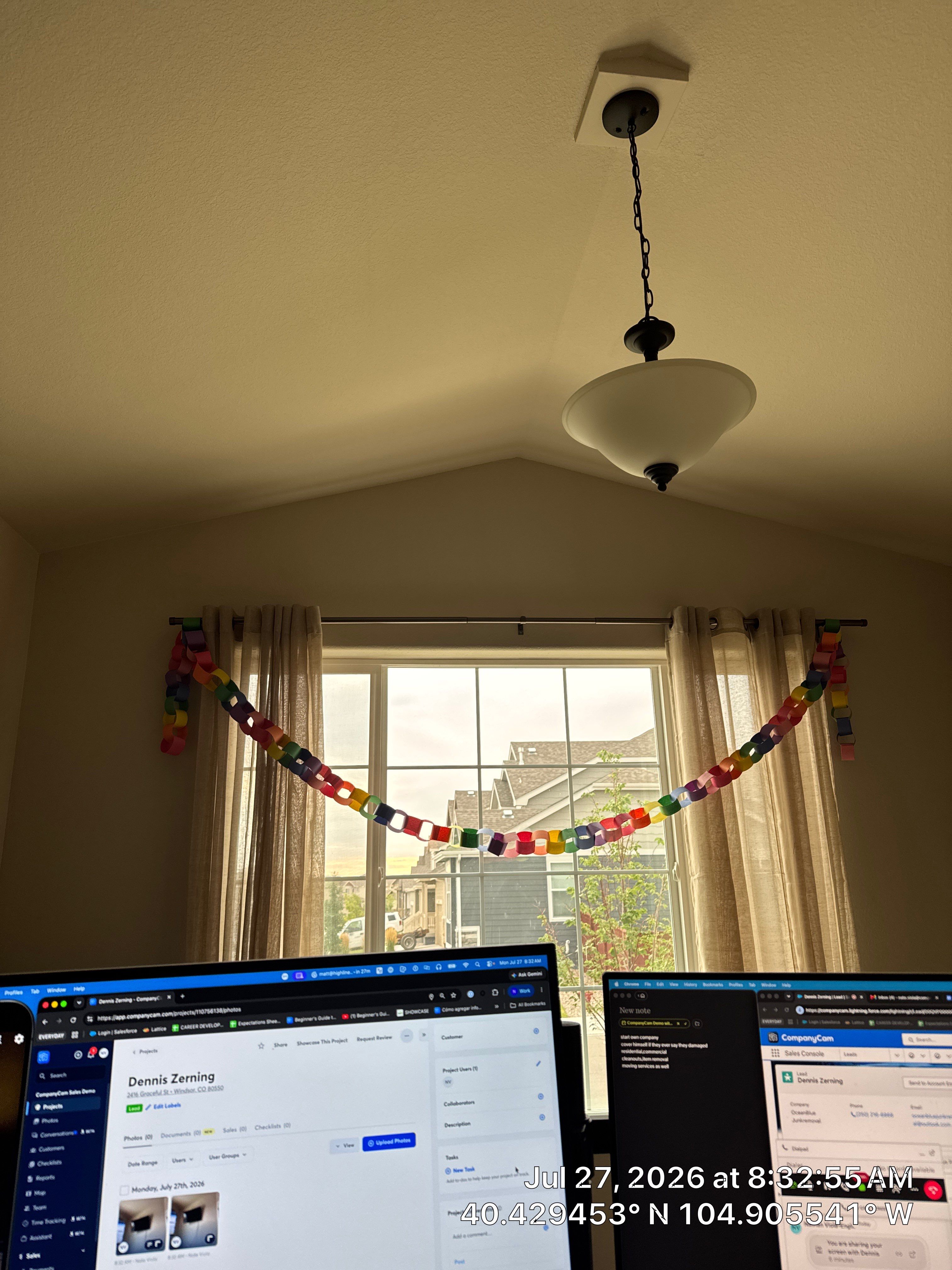 Home Office Setup and TV Mounting Service in Windsor by CompanyCam Sales Demo