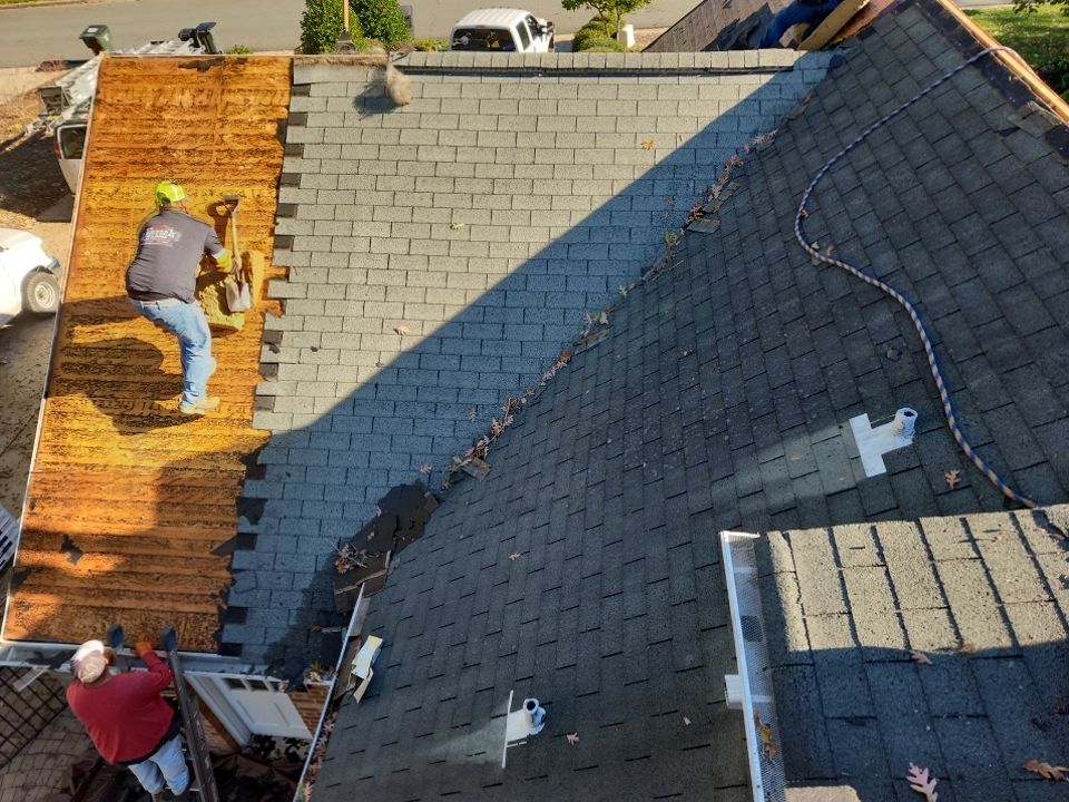 New Roof and 6 inch Gutters by Just In Time Roofing and Restoration