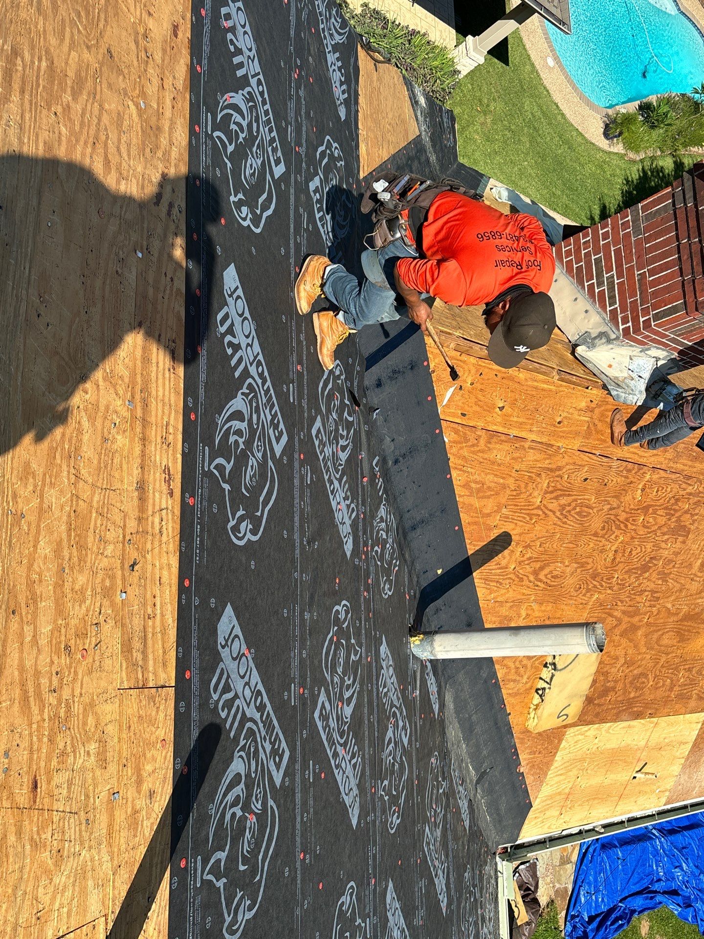 Residential Roofing Installation using Owen's Corning Duration (Lifetime) Shingles by Roof Repair Company