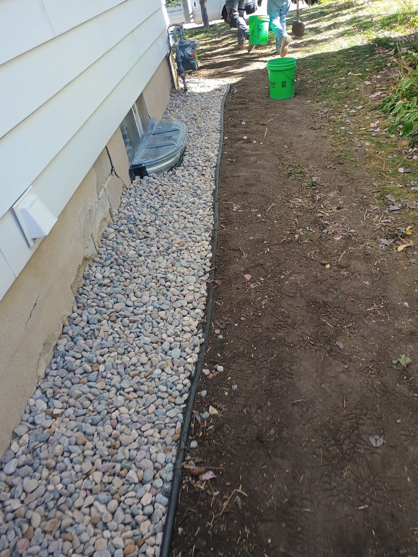 French Drain Installation for Michael by Waterproofing Northeast
