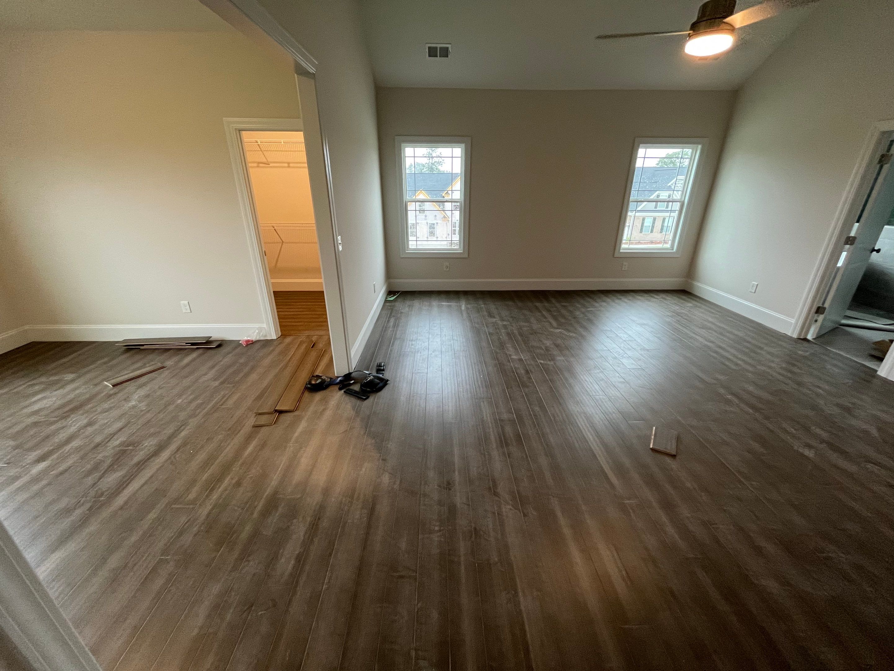 Interior Paint and Bamboo Flooring Install by Thompson Industrial