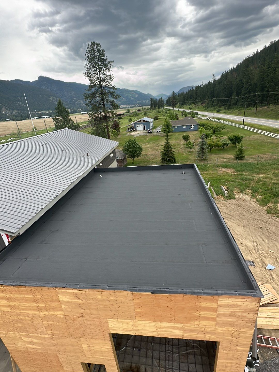 Commercial Roofing Installation using IKO 2ply sbs  by Top Notch Roofing Inc