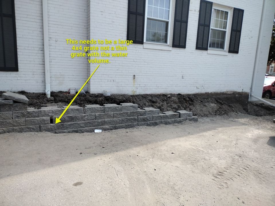 Replacement of existing retaining wall.  by New Horizon Landscapes