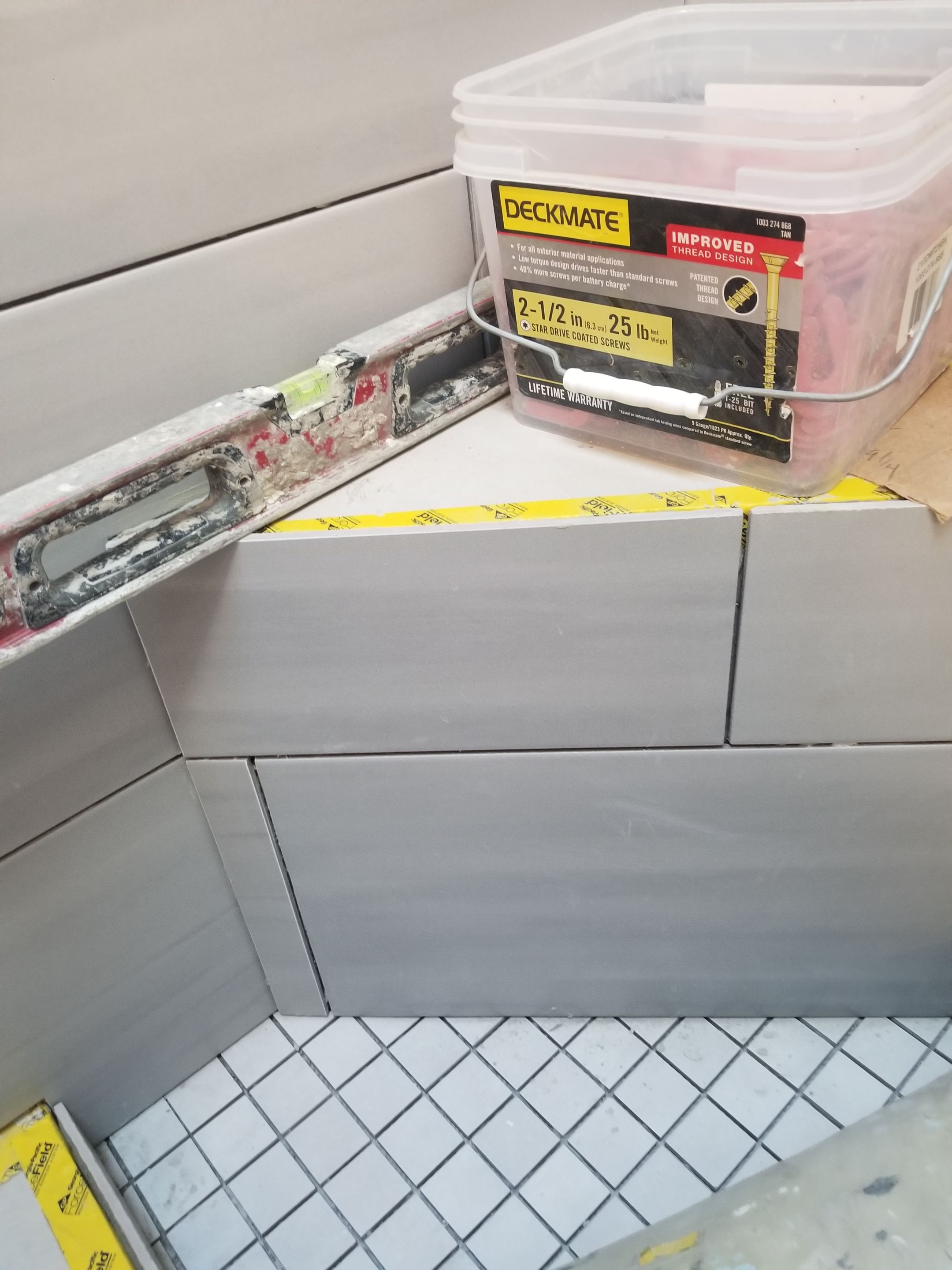 Remodel full bathroom new tile walk in shower plus 2nd half bath Powder room in Livonia, MI by Northwest Construction