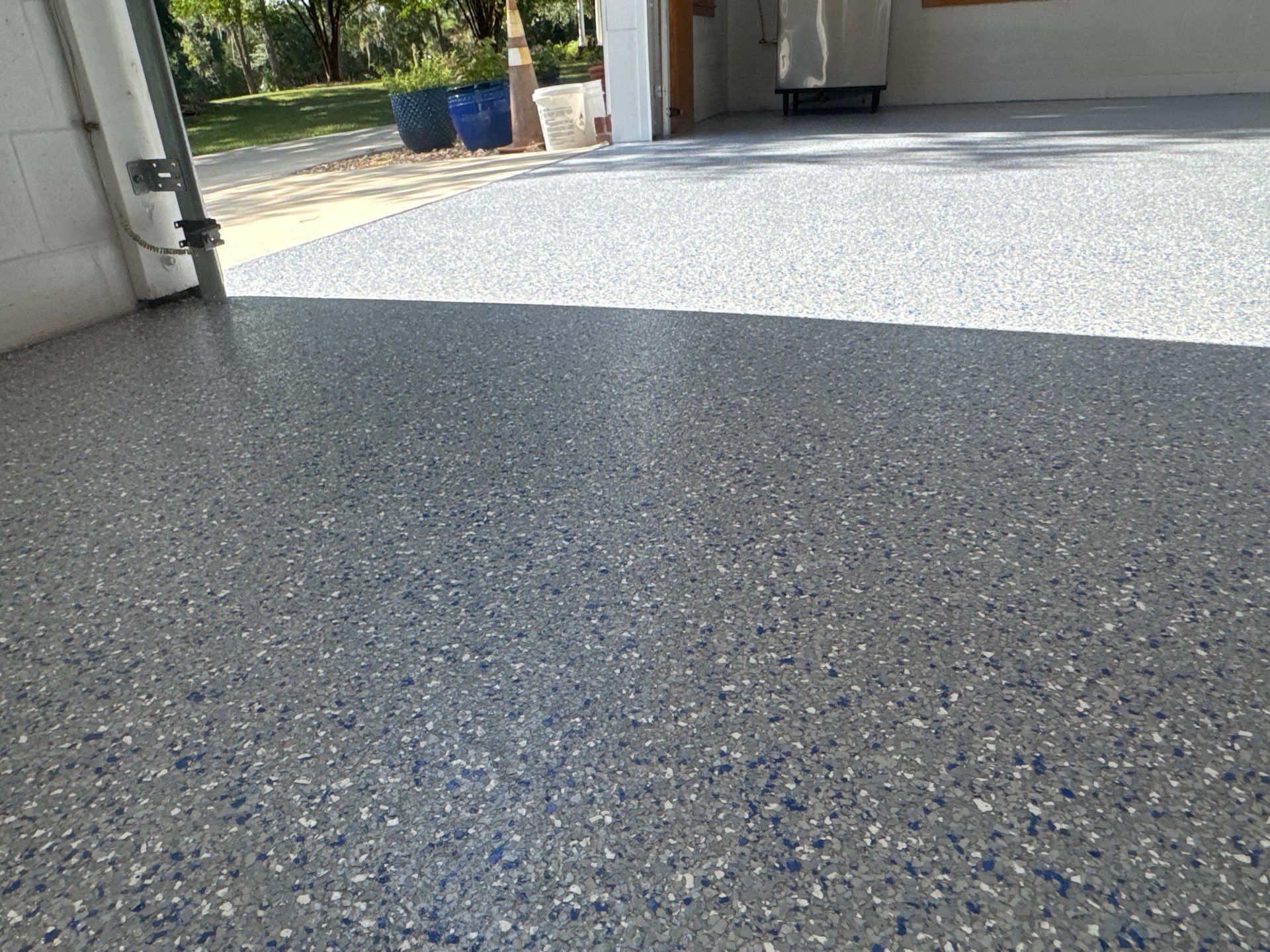 Garages Project in Micanopy, FL in Custom Color by Cross Creek Concrete Coatings