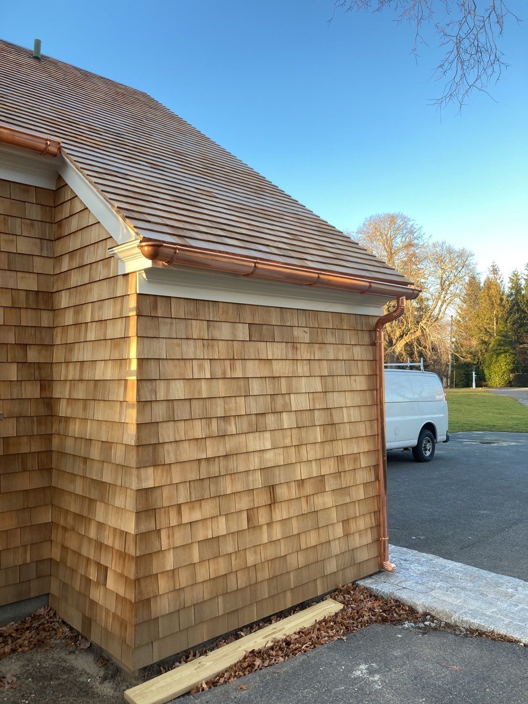 Copper Gutter Installation in Osterville, MA   by Gutter Pro Enterprises