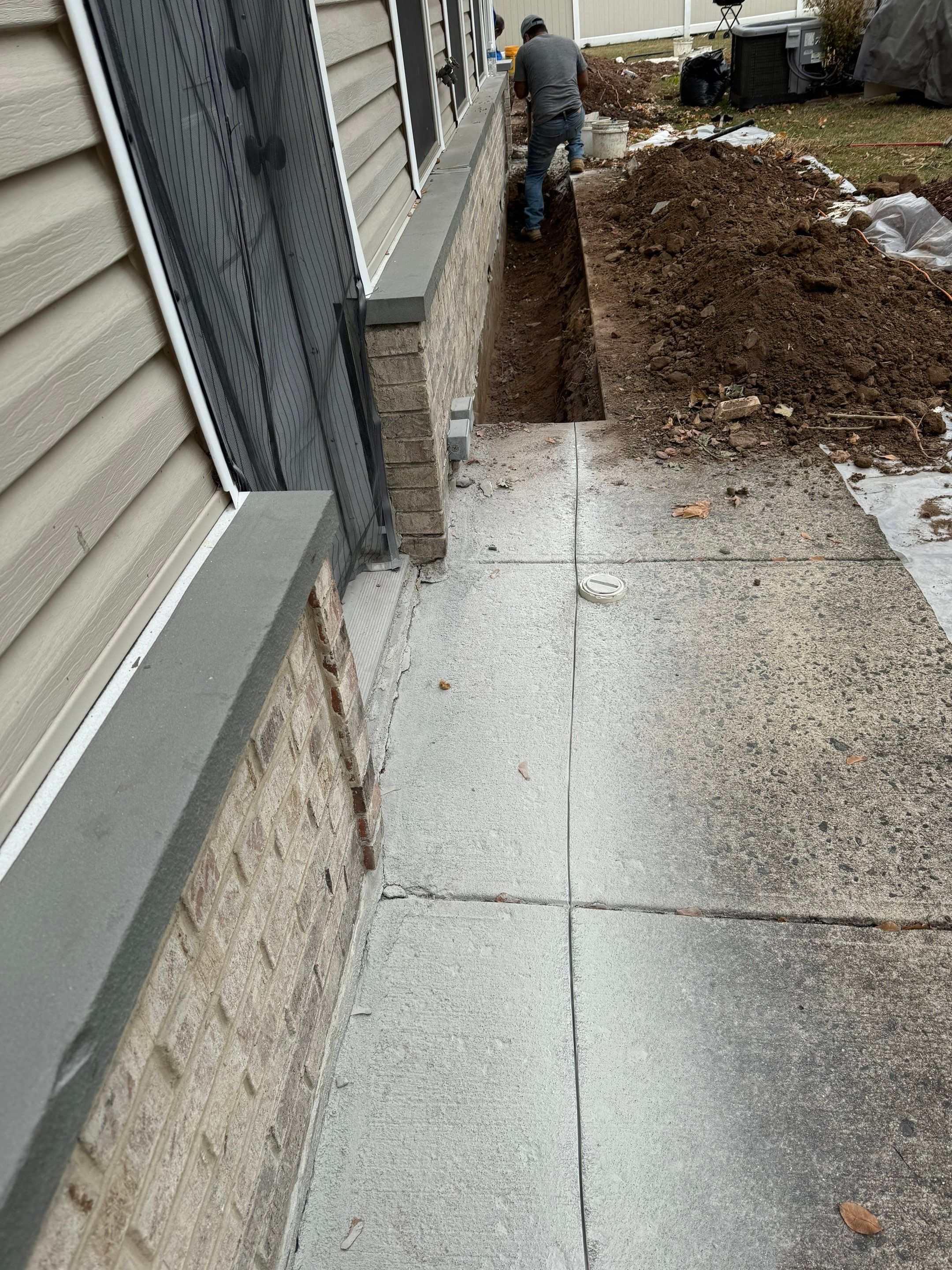 Exterior Spee-D Drain and Waterproofing by Pure Service Pro, LLC 