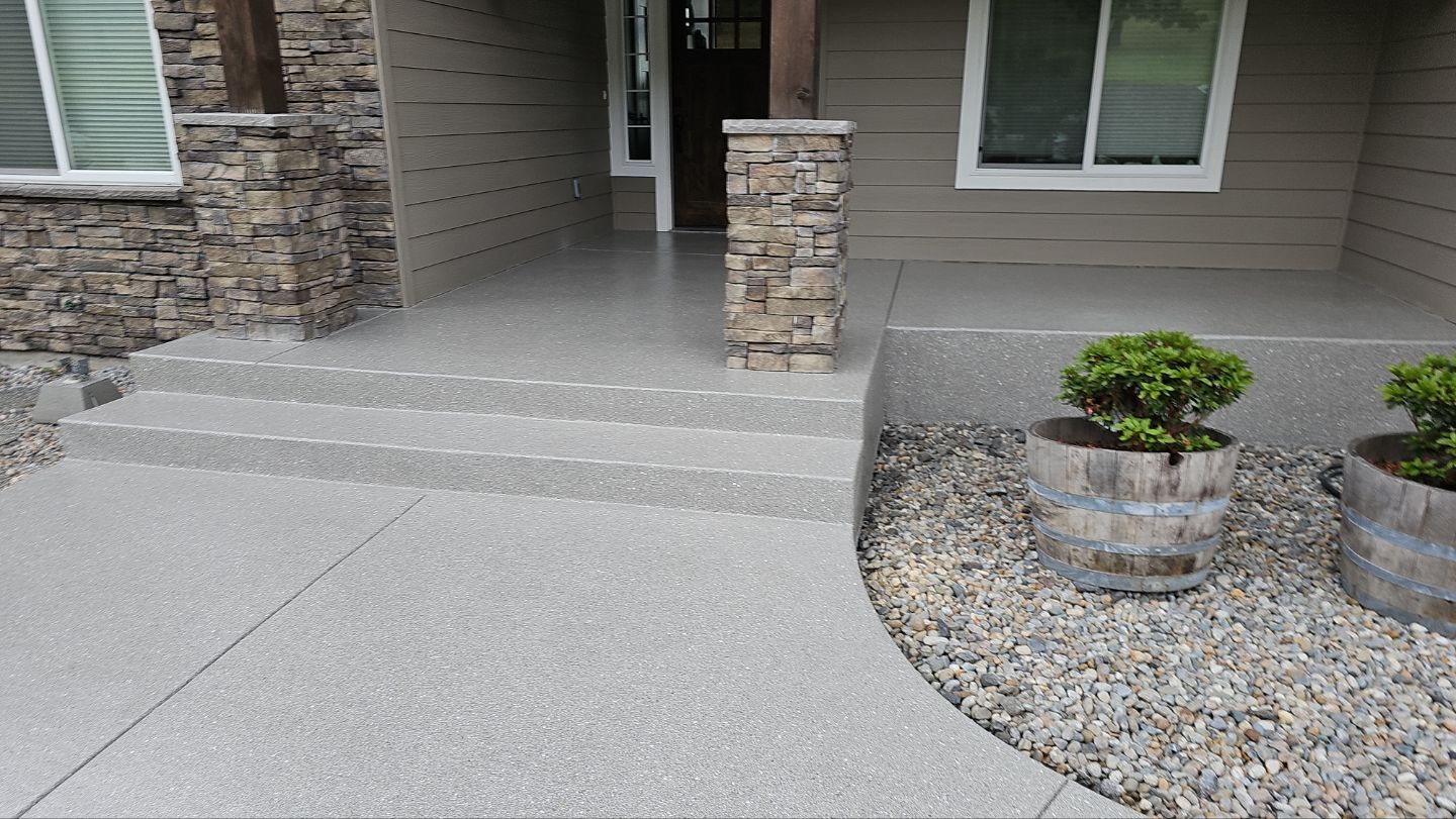 Entryway Transformation using Travertine by Croc Coatings, LLC