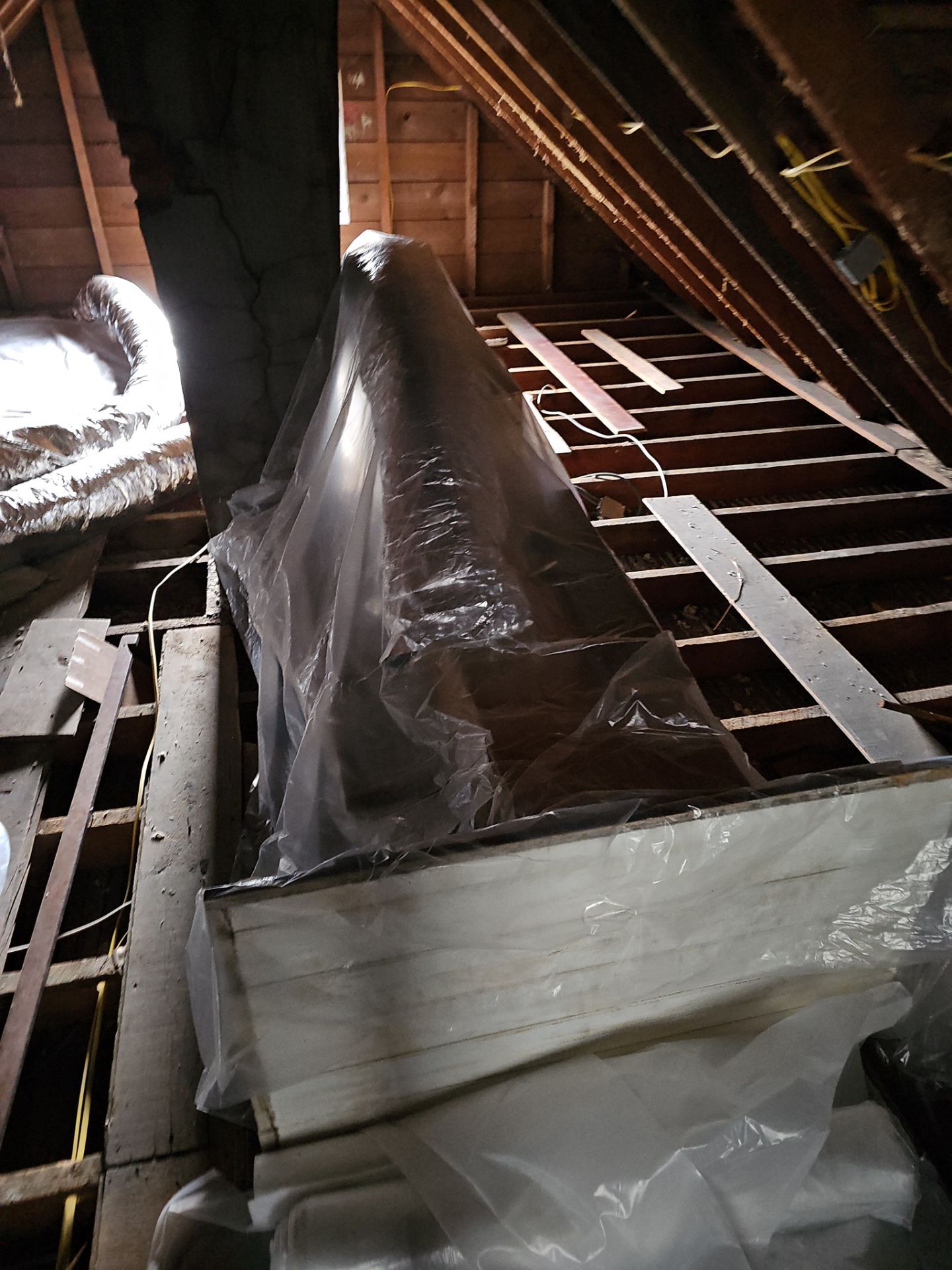Attic Insulation using Open Cell Spray Foam by NYS Foam & Energy