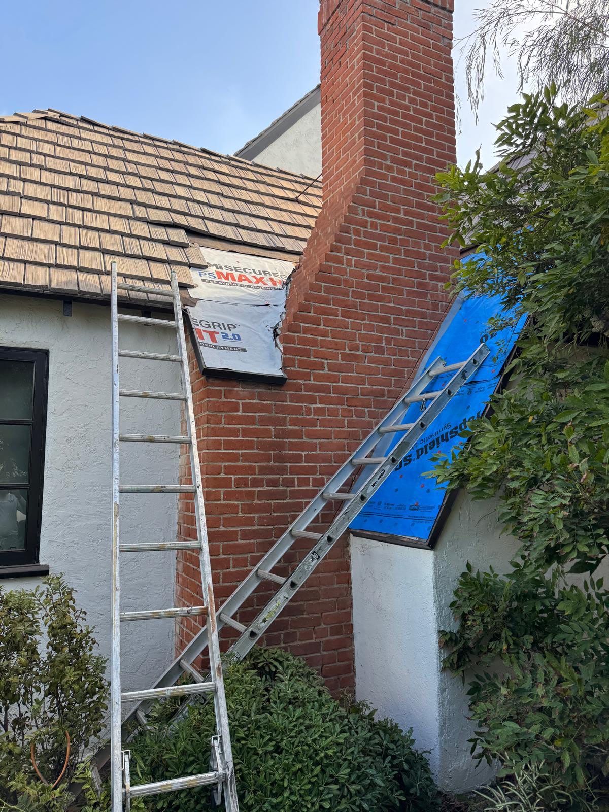 Composite Shake Roofing and Custom Chimney Cricket Installation in San Diego by Westmark Roofing