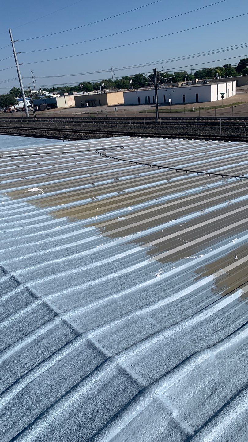 Foam & Metal Roof Restoration – Thermo Sensors (Garland, TX) by All Star Roofing LLC