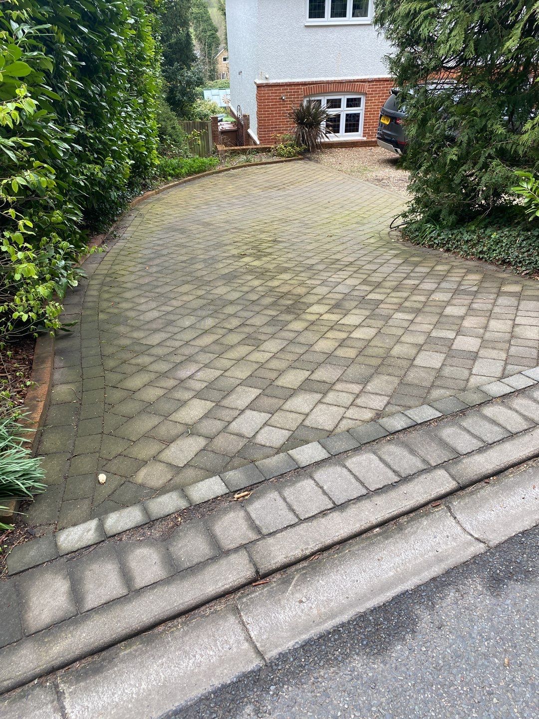 Driveway And Patio Clean using honda 21 ltr/min by Ges Exterior Cleaning ltd