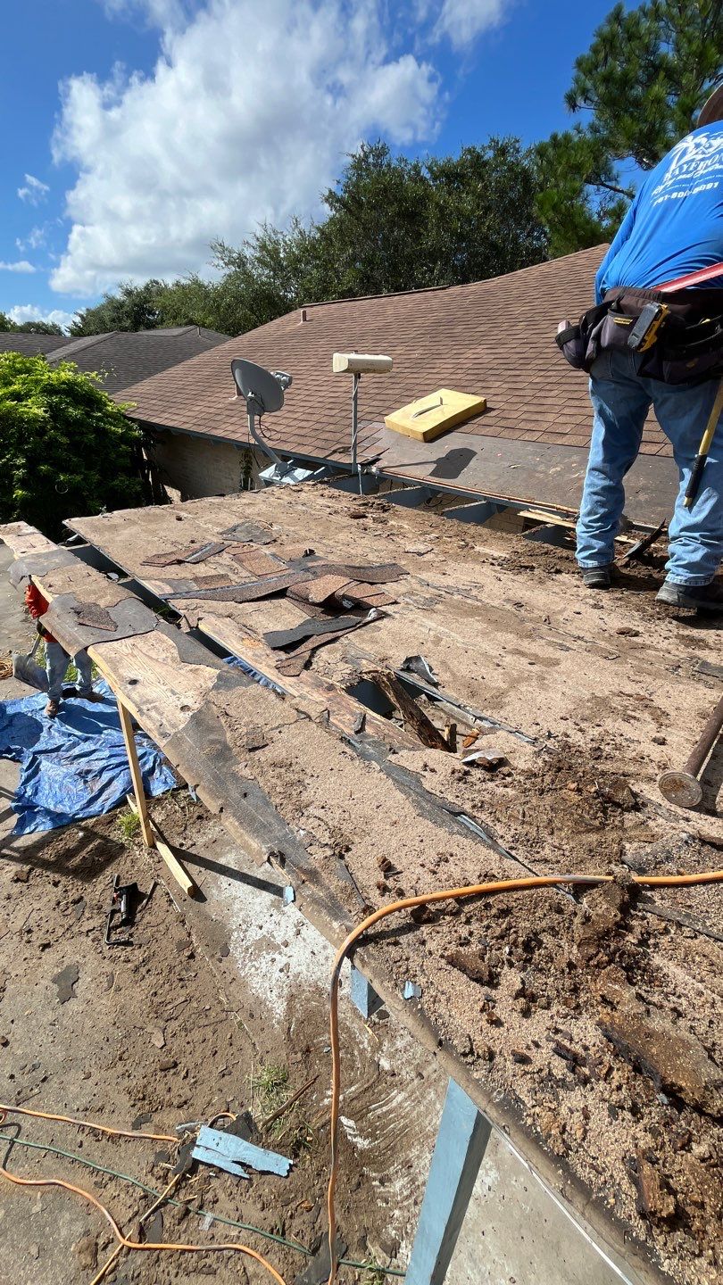 Chimneys need a Cricket.  by Bayfront Roofing and Construction