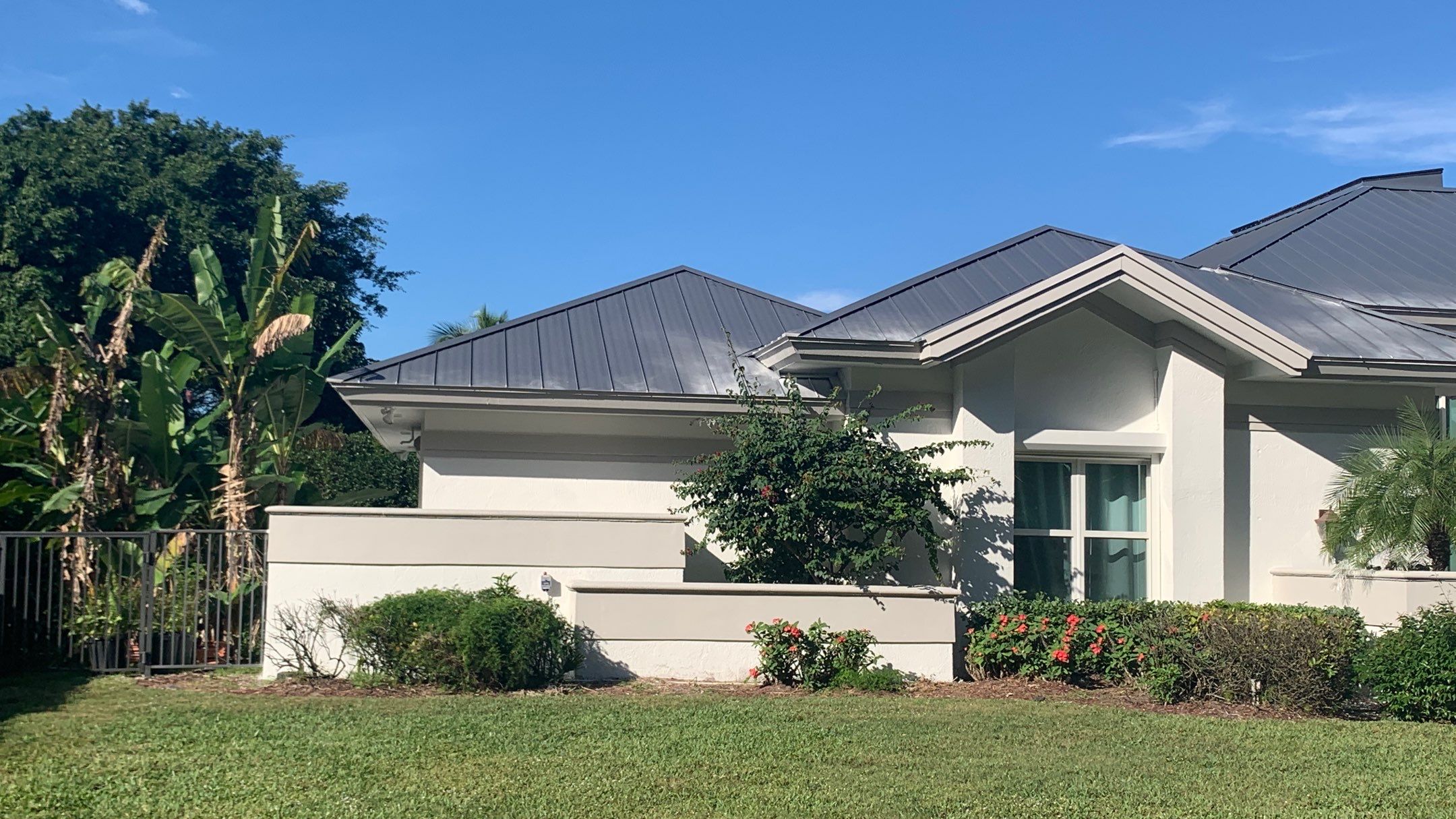 Residential Roofing Installation using 1" Nail strip metal roof by BLUES BROTHERS ROOFING