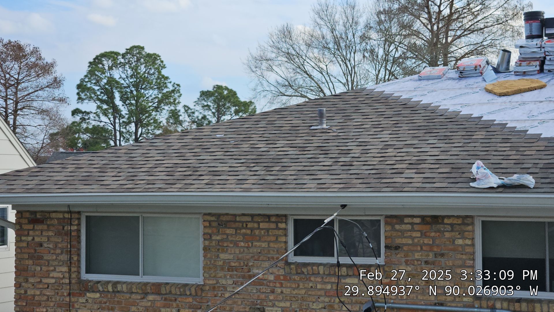 Project in Gretna by Robertson Roofing & Siding Inc