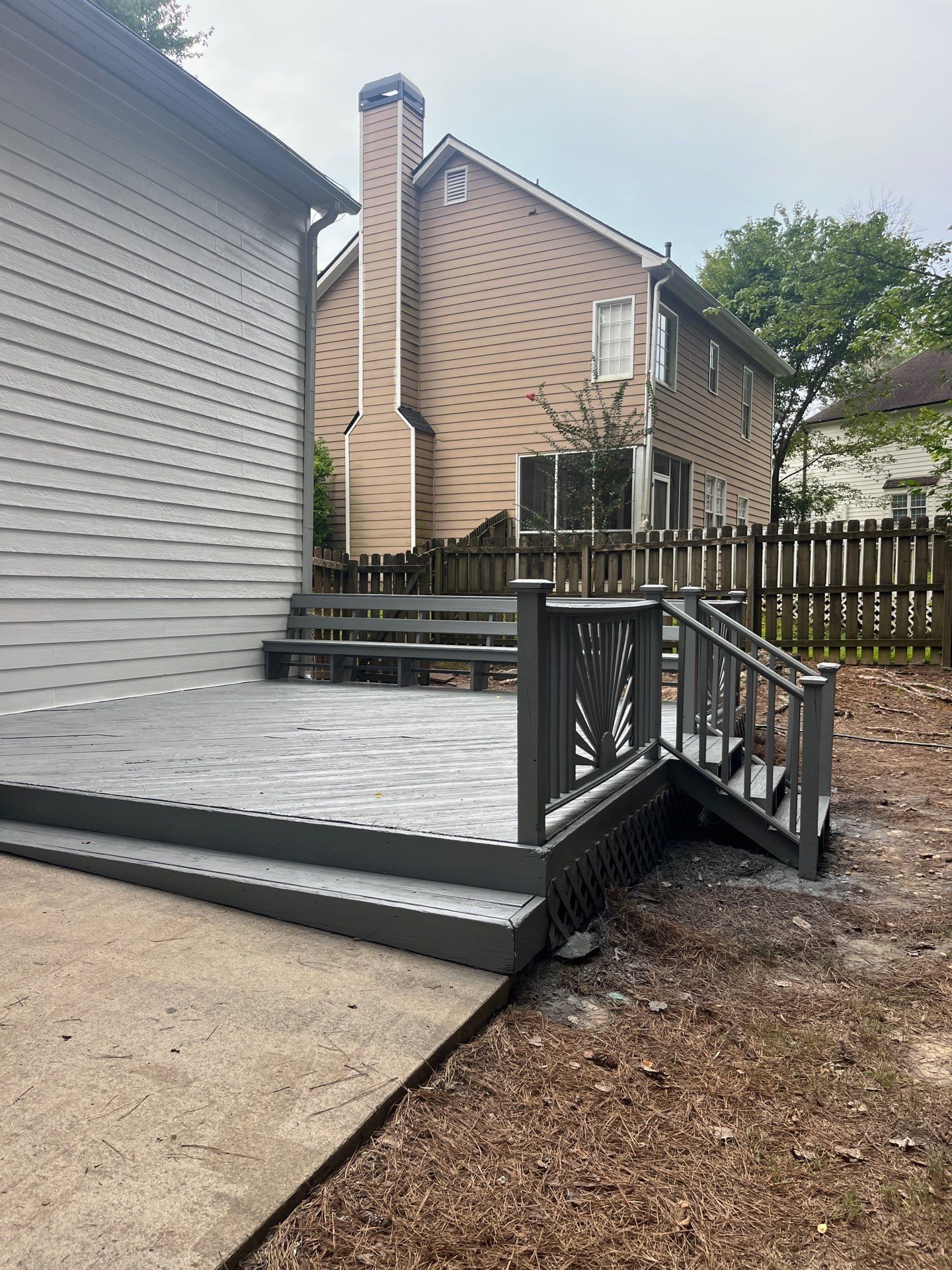 Siding and Rotten Wood Replacement with Exterior Painting in Woodstock,GA by Nelson Exteriors