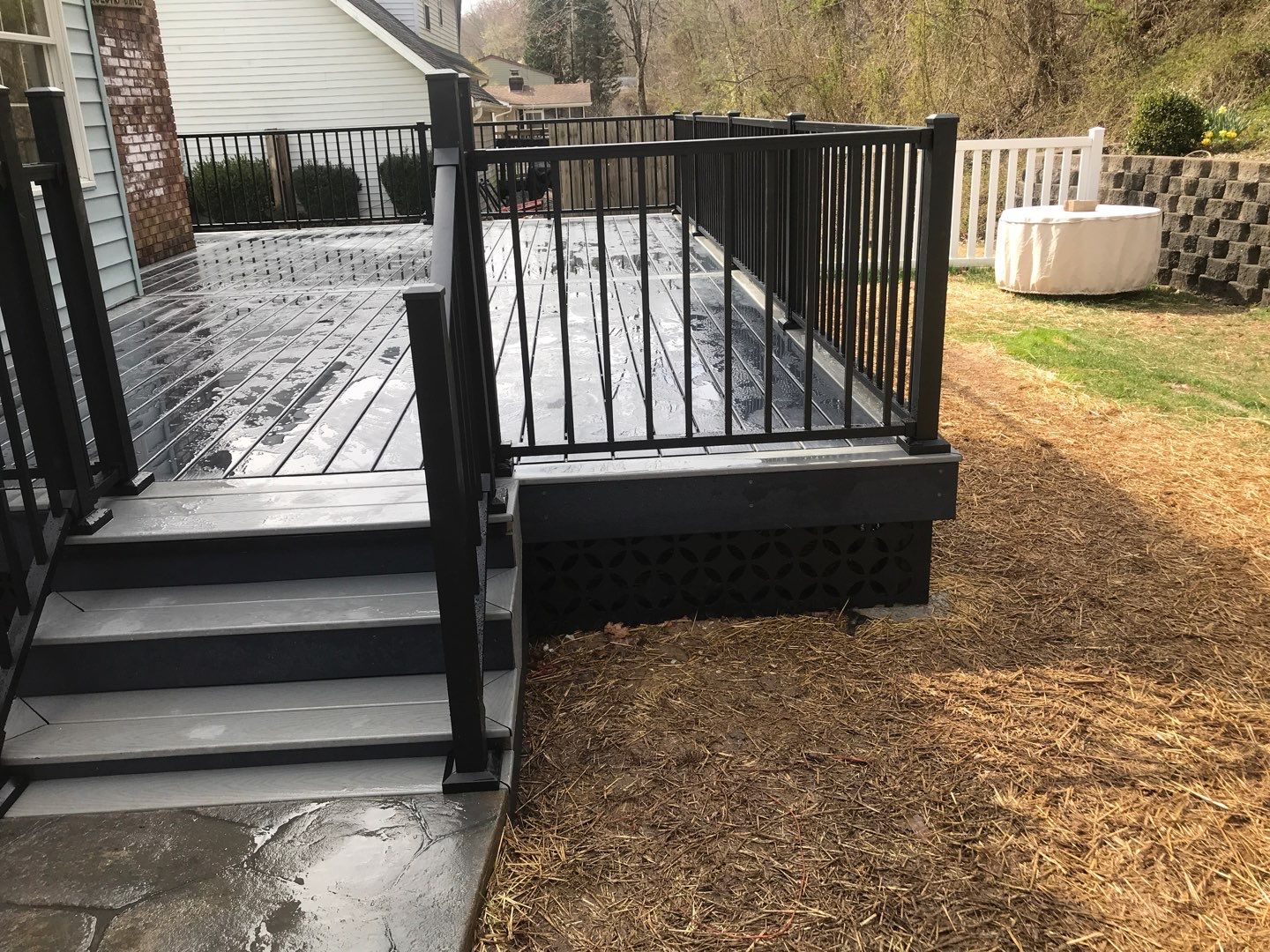 Deck Installation using Trex Decking and Railing  by Secure Construction Company Inc