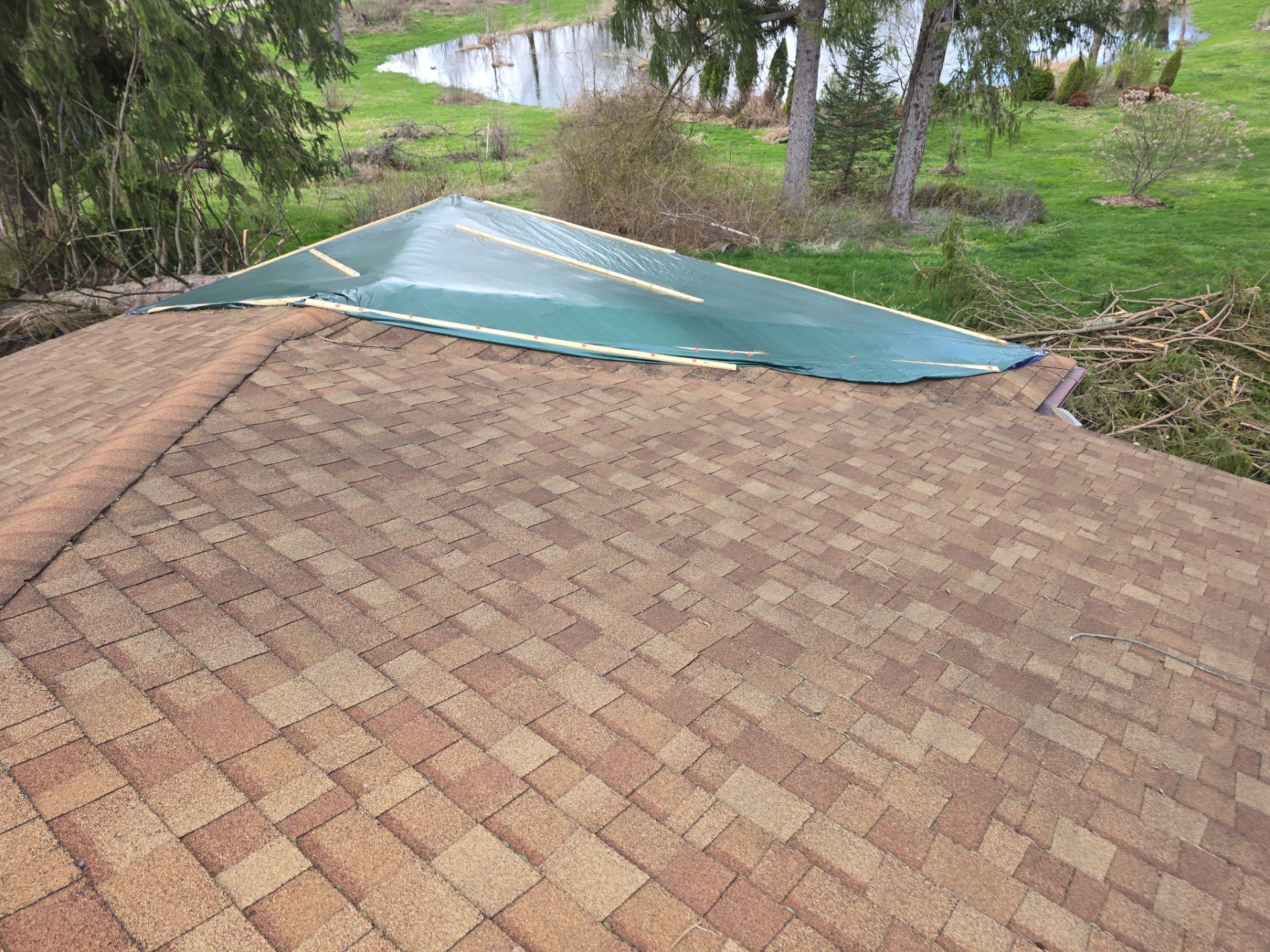 Todd R: Atlas Pinnacle, Color, Tan Mist, Drip Edge, Color, Musket Brown by Eagle Eye Roofing