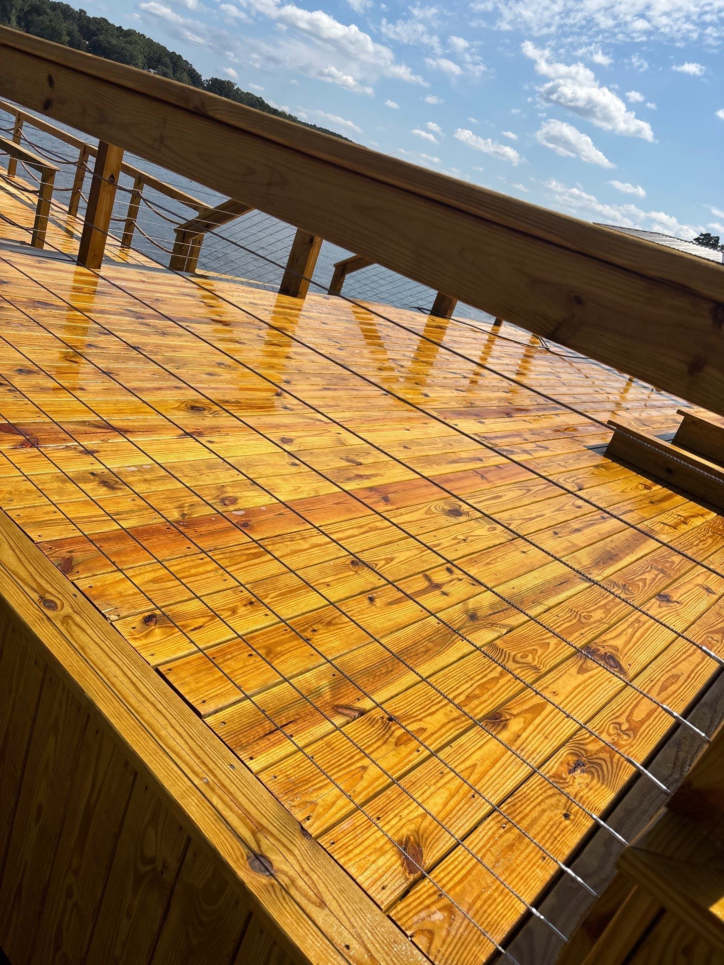 Wood Dock using Wood Sealant by DuraSeal