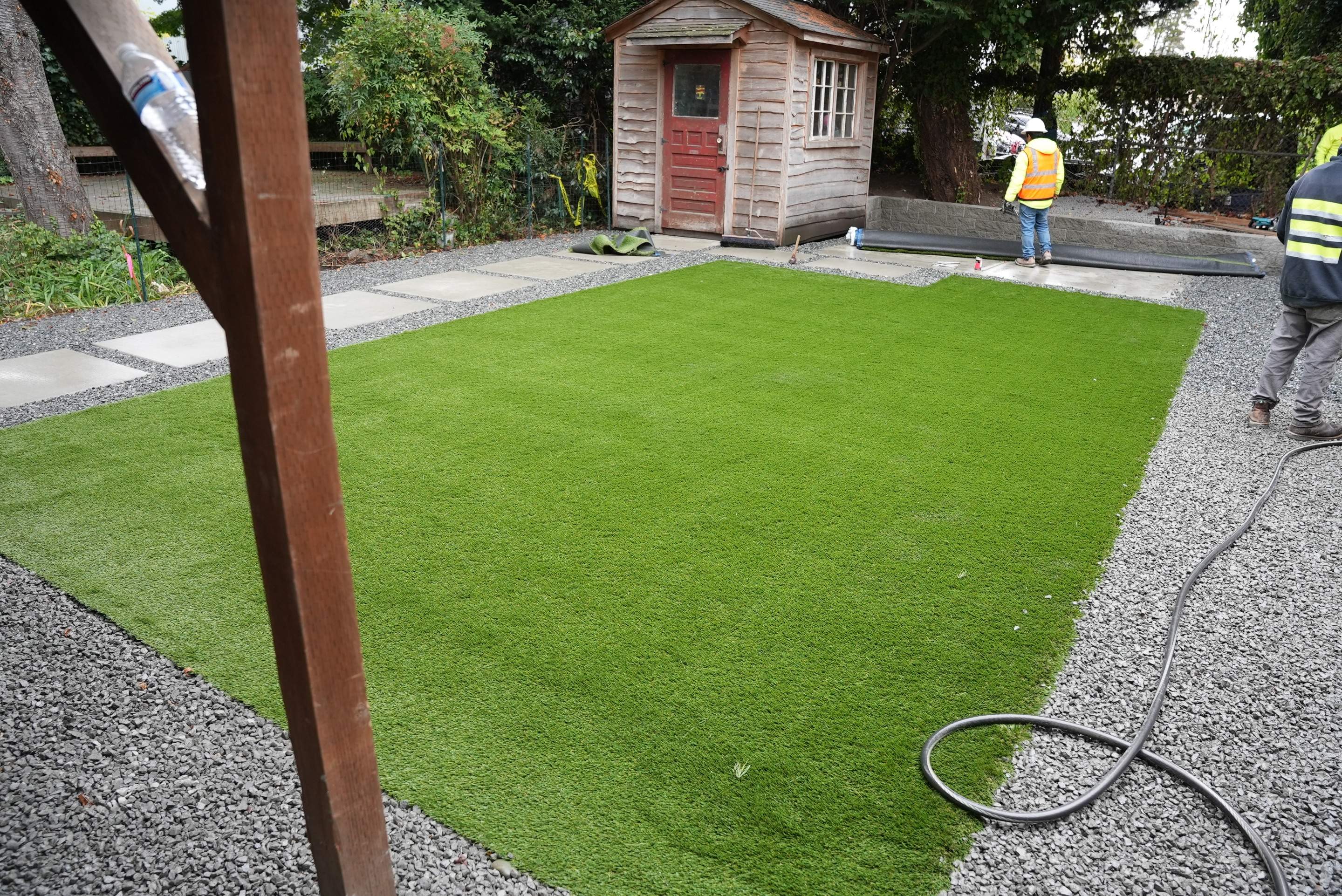 Turf Installation, Retaining Wall & Concrete Walkway | Seattle  by Jireh Asphalt & Concrete Inc 