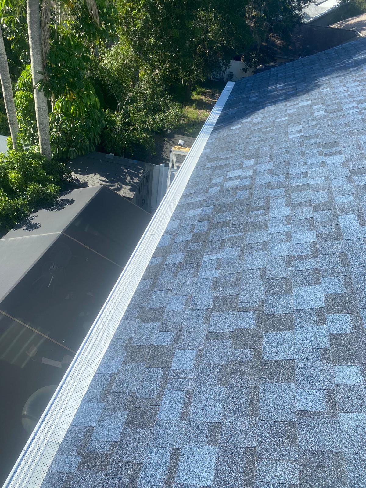 Leaf Guard System Installation in Sarasota FL by Gutter Professors