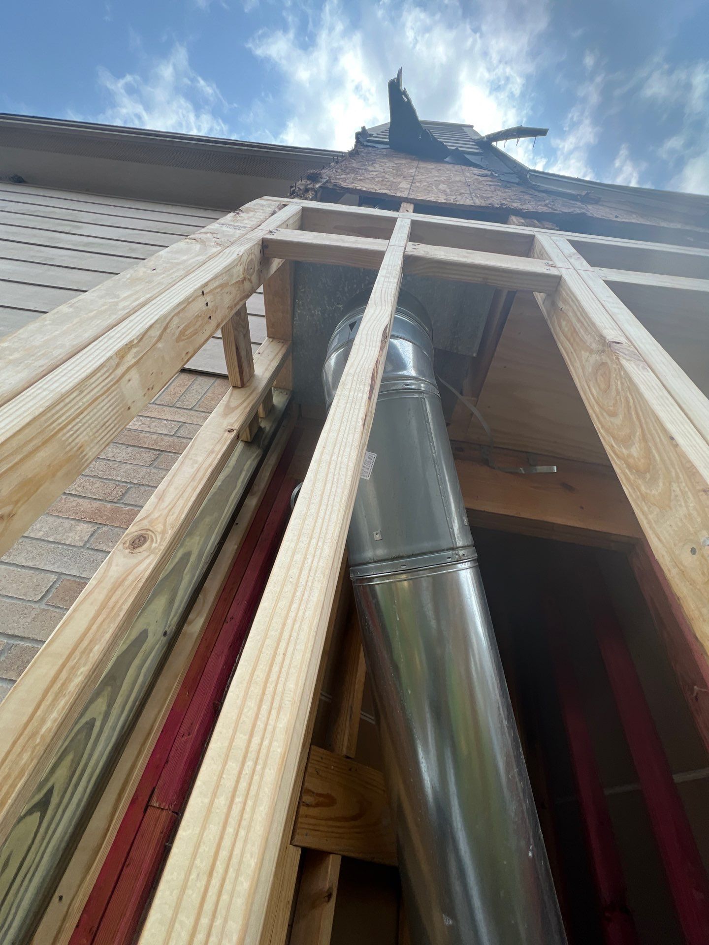 Chimney looks good but its BAD! by Bayfront Roofing and Construction
