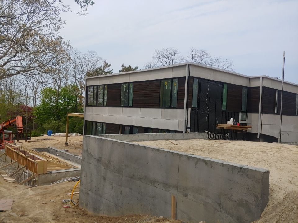 Gutter Installation using Custom 6x6 Fiberglass Gutter in Falmouth, MA by Gutter Pro Enterprises
