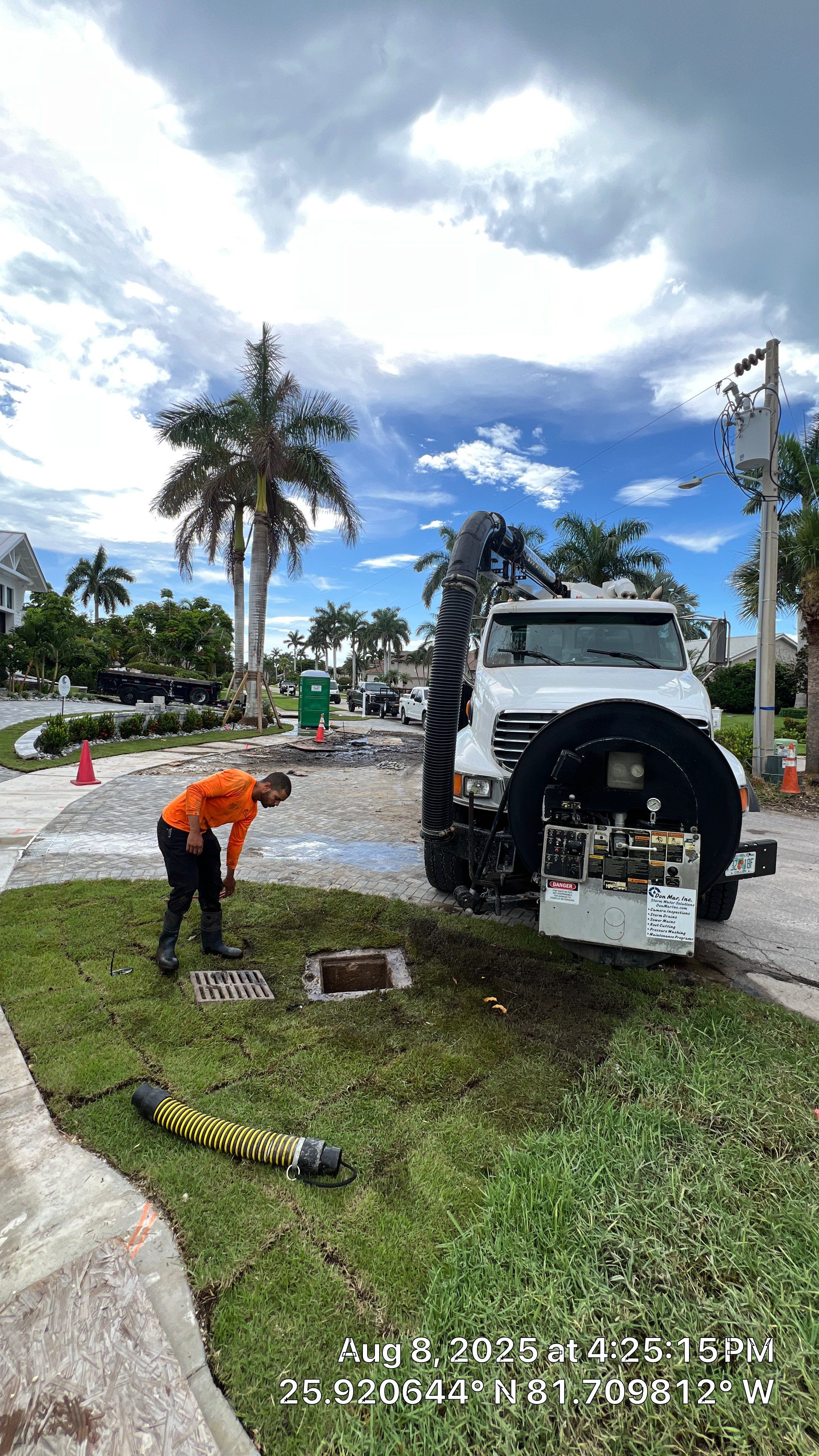 New Residential Construction Stormwater System Cleaning by Don Mar, Inc. Storm Water Solutions