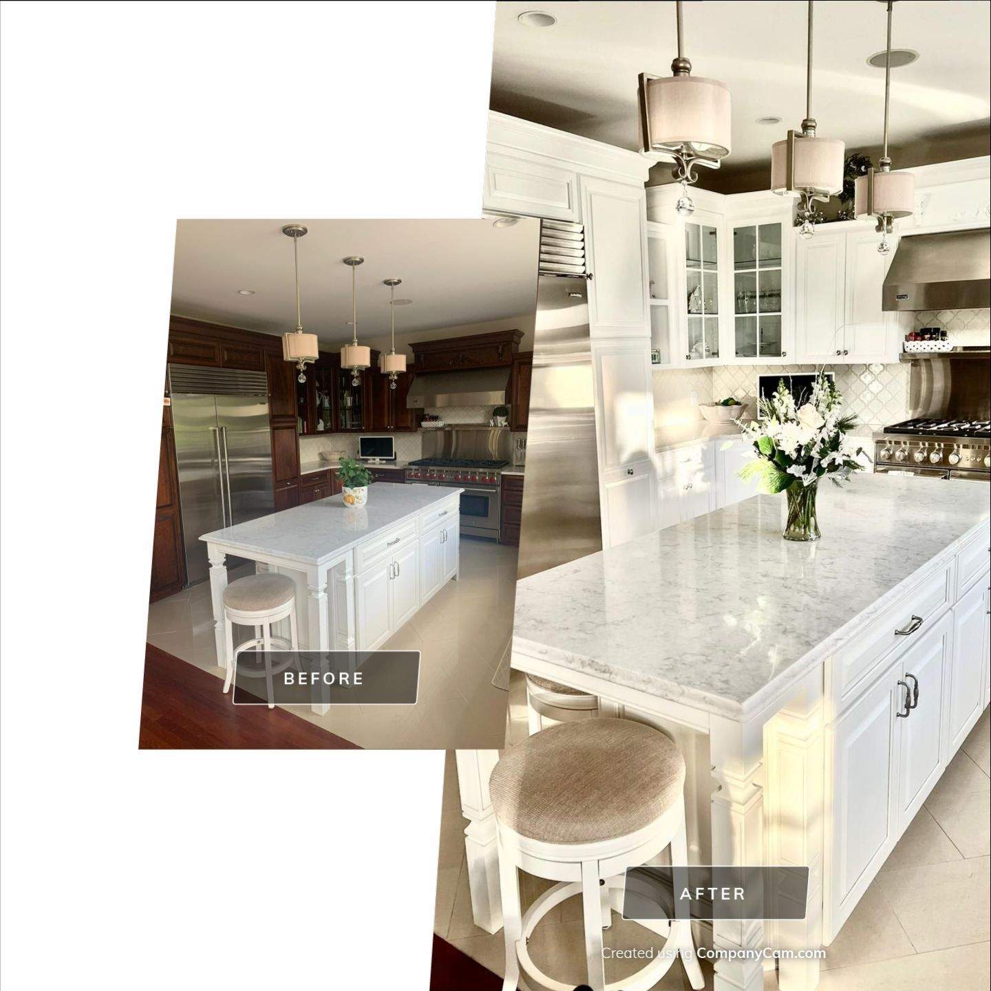 High End Kitchen Cabinet Painting by Ryan Amato Painting LLC and Lehigh Valley Epoxy
