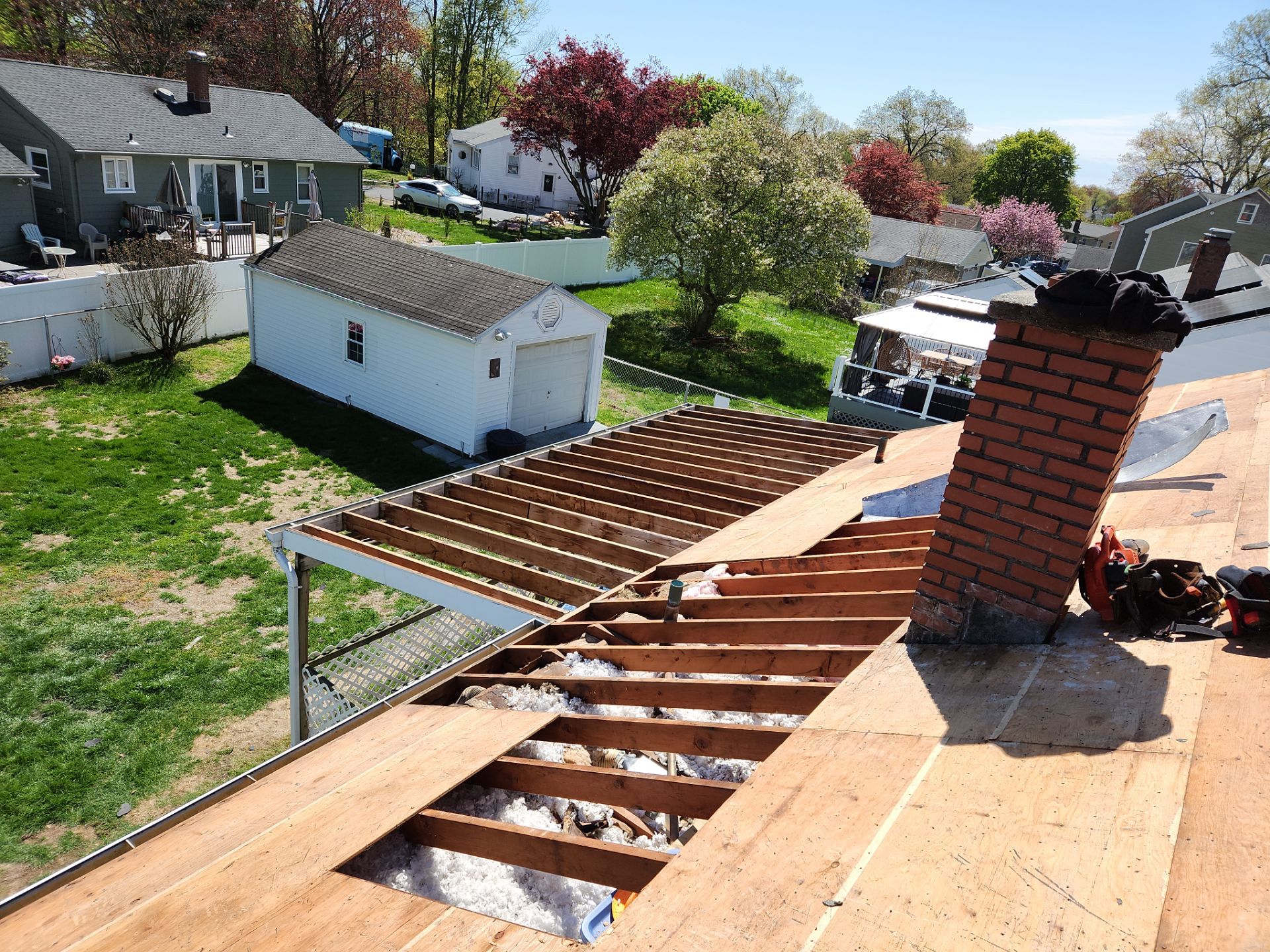 Residential Roofing Installation and Structural Plywood Replacement in Stratford by A Plus Exterior