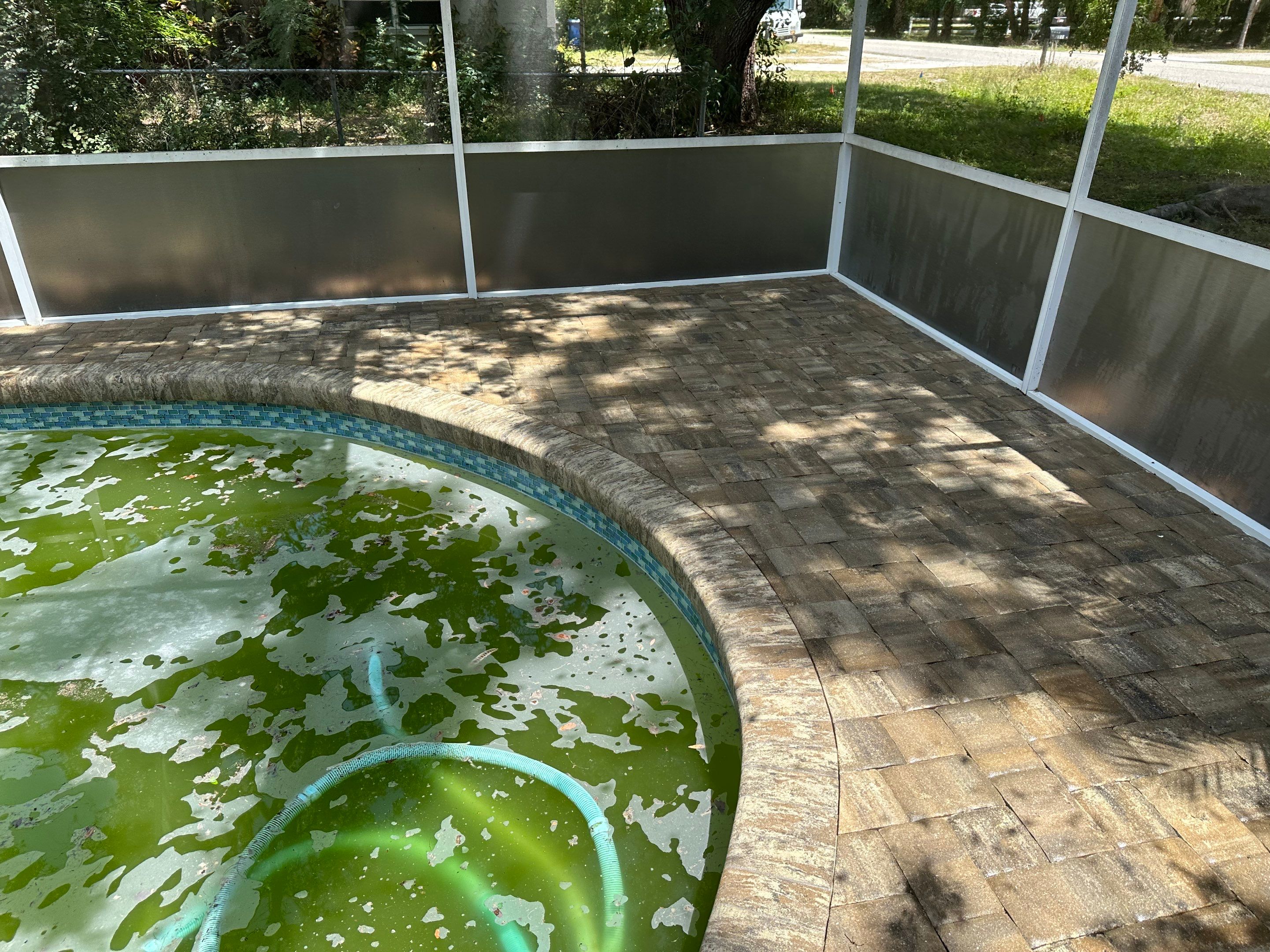 Paver Pool Deck Cleaning in Fair Oaks, Bradenton, FL | Sunshine AquaWash by Sunshine AquaWash