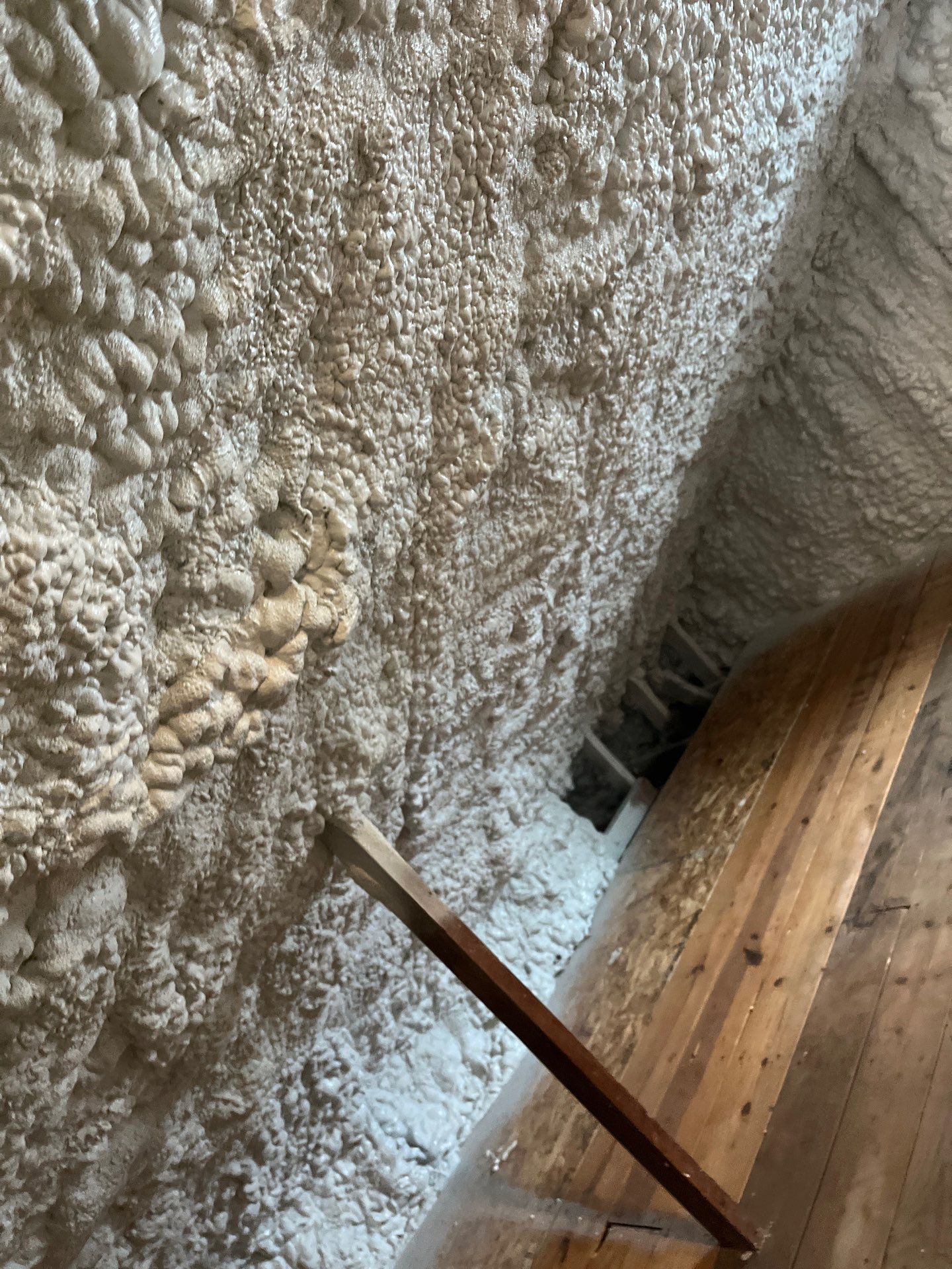Attic Insulation using open cell spray foam by NYS Foam & Energy