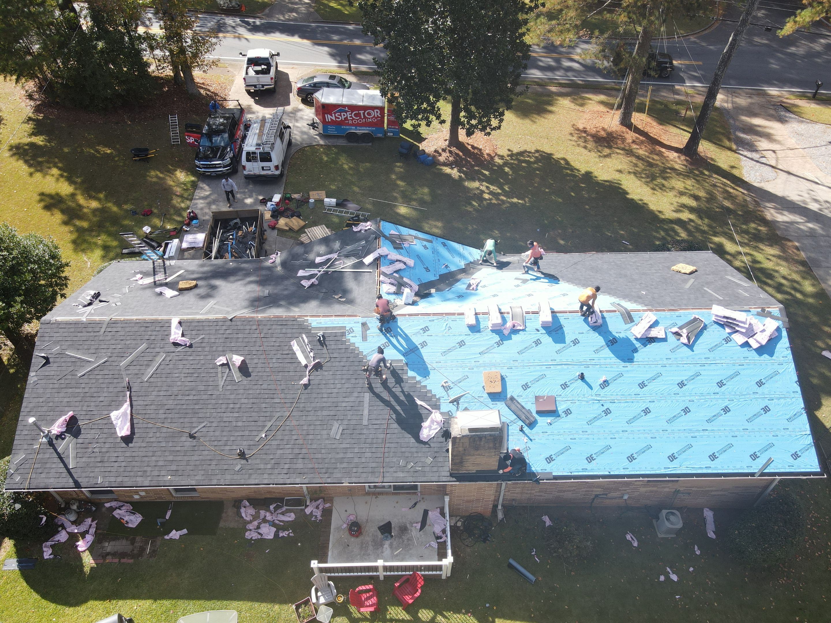 Residential Roofing Installation using Owens Corning by Inspector Roofing and Restoration