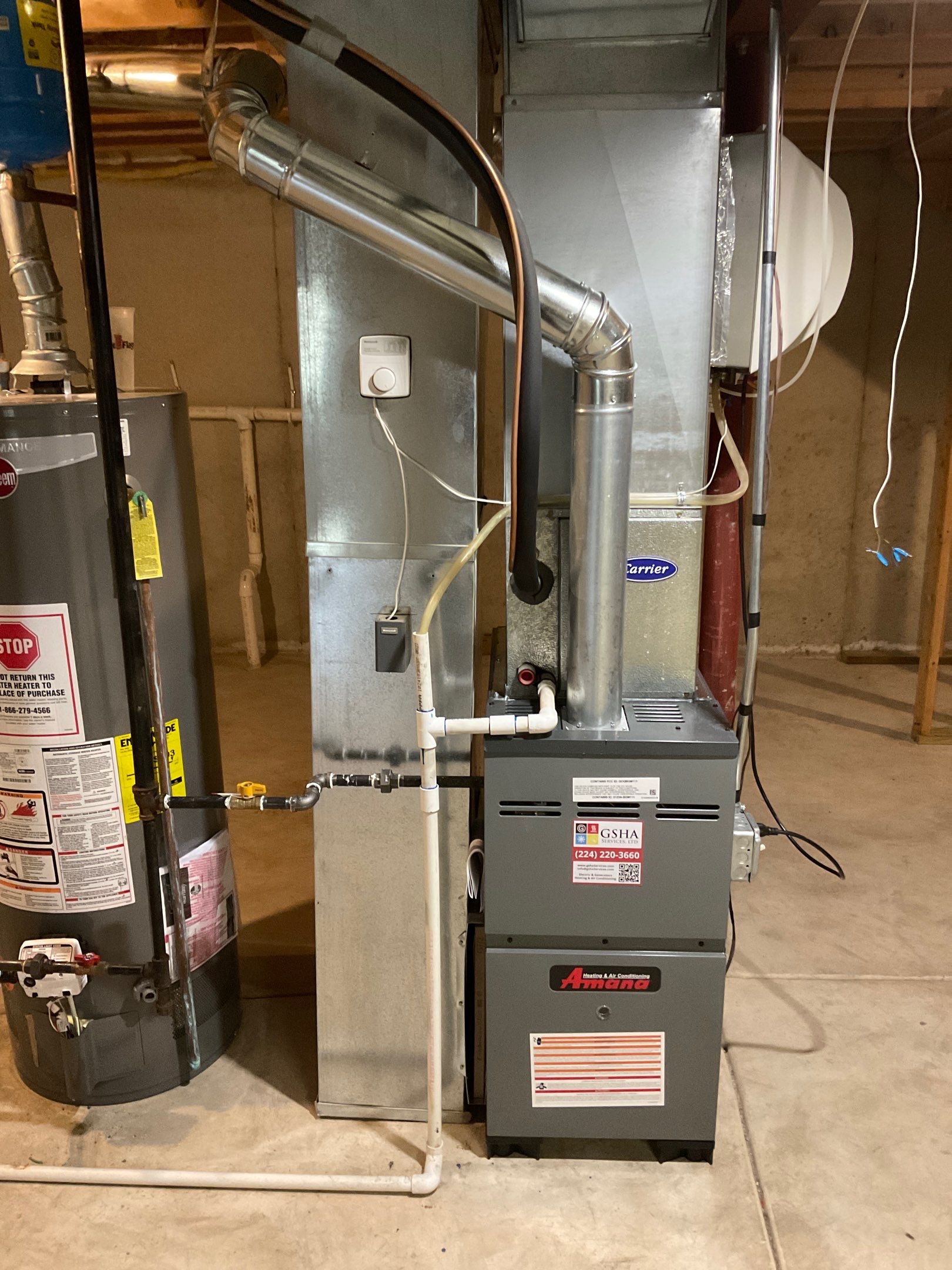 Amana Furnace Installation by GSHA Services LTD