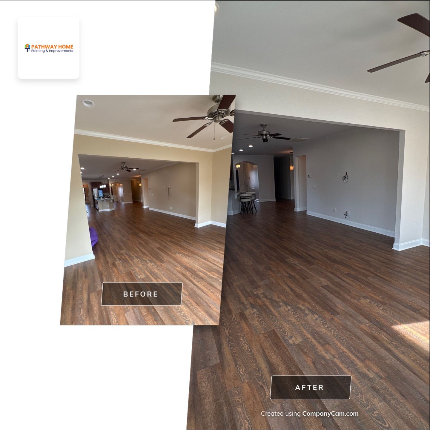 From Concern to Comfort: A Full Interior Transformation Done Right by Pathway Home Painting & Improvements