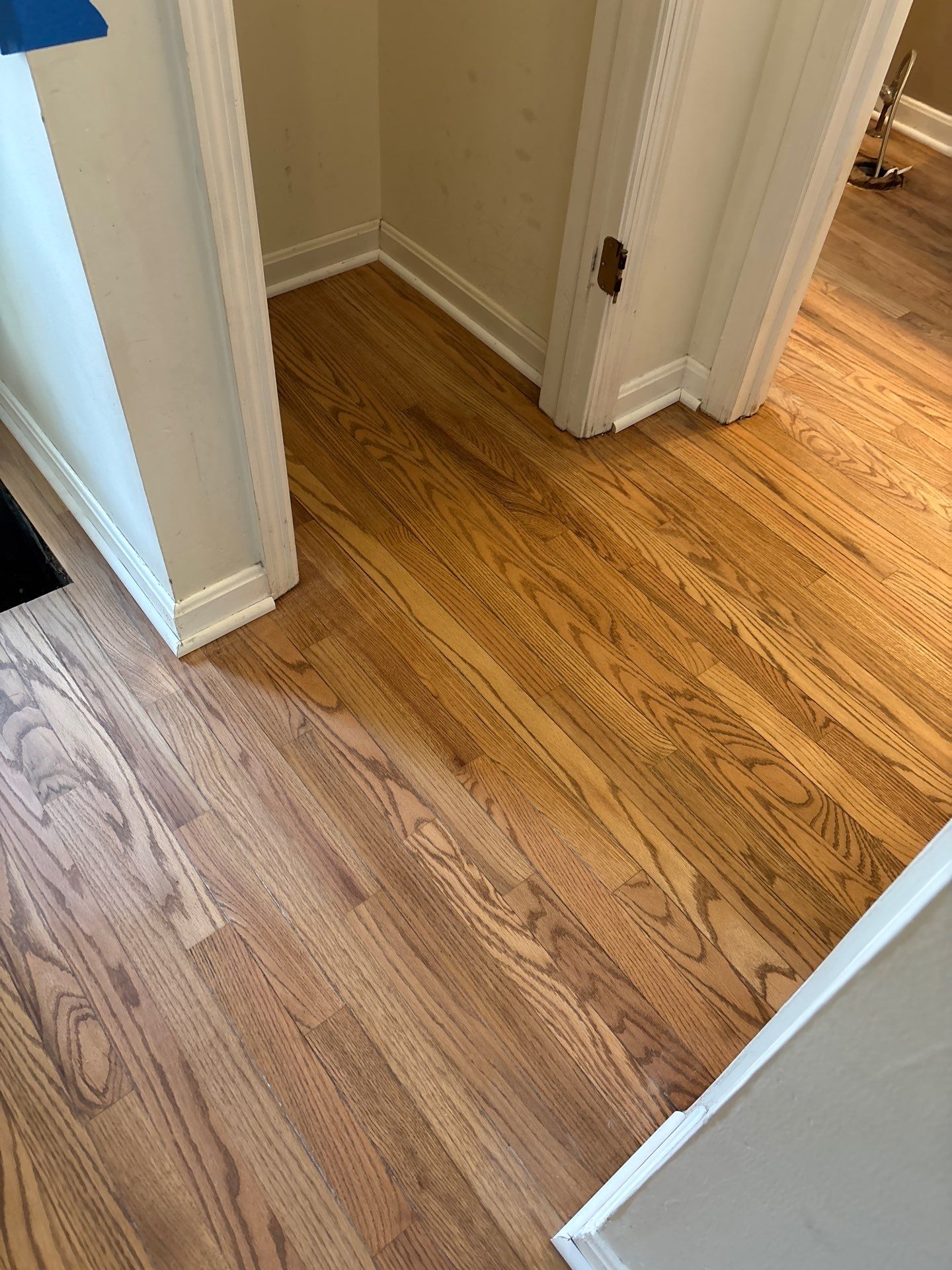 Natural Oak Hardwood Installation and Refinishing in Florence, Kentucky by Footprints Floors Kentucky