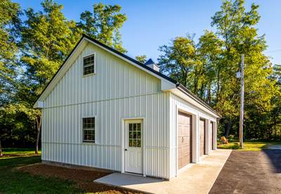 Metal Roof-black New Garage