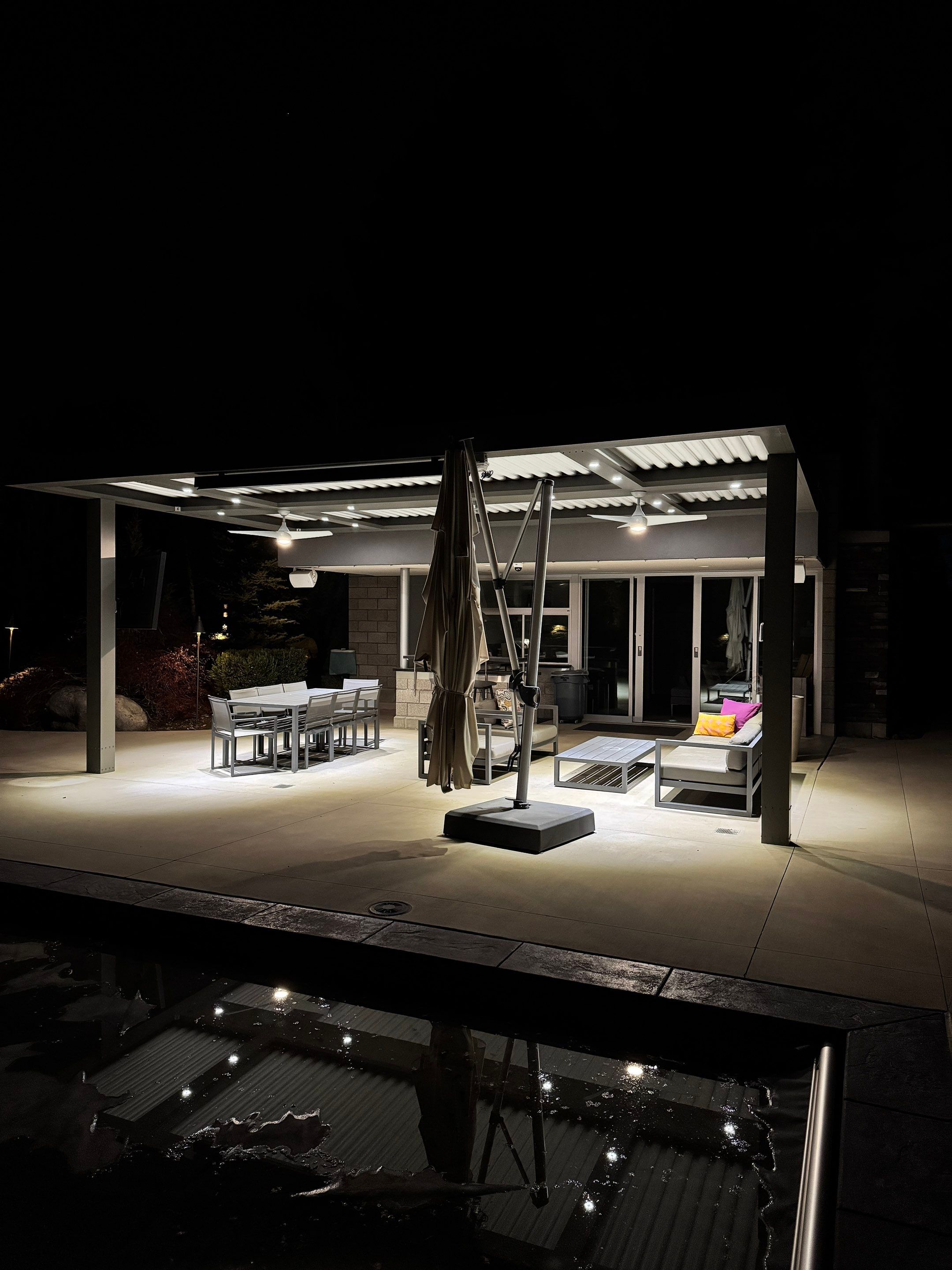 Pool House Party Patio Cover by ModernShade