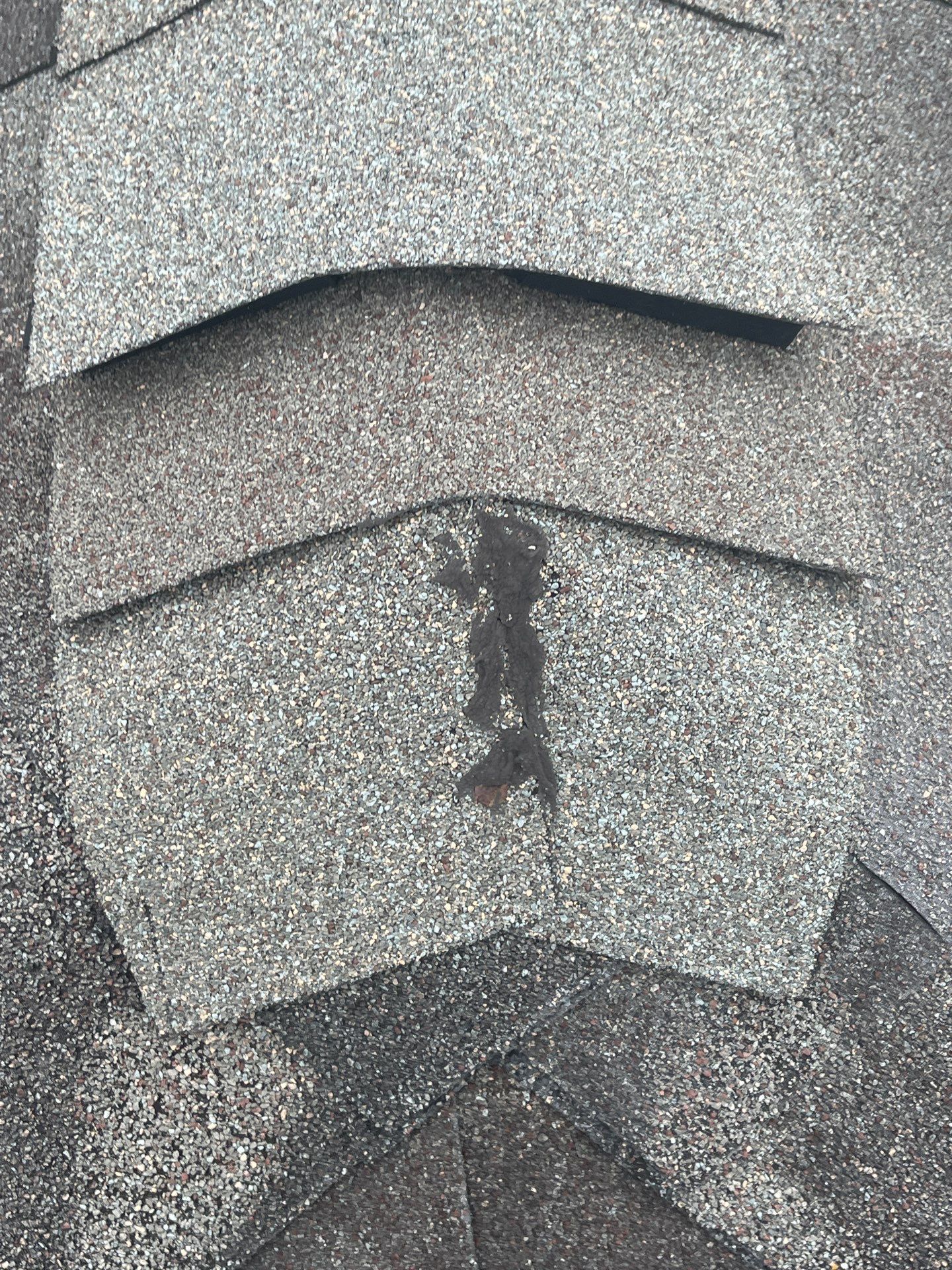 Hail Damage using Owen's Corning Duration (Lifetime) Shingles by Roof Repair Company