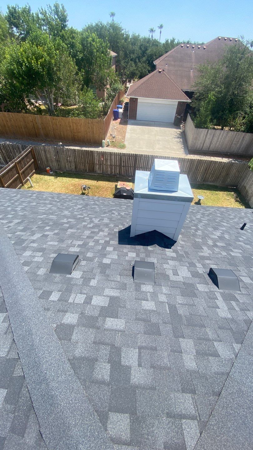 Nothing looks nicer than a little black roof by Bayfront Roofing and Construction
