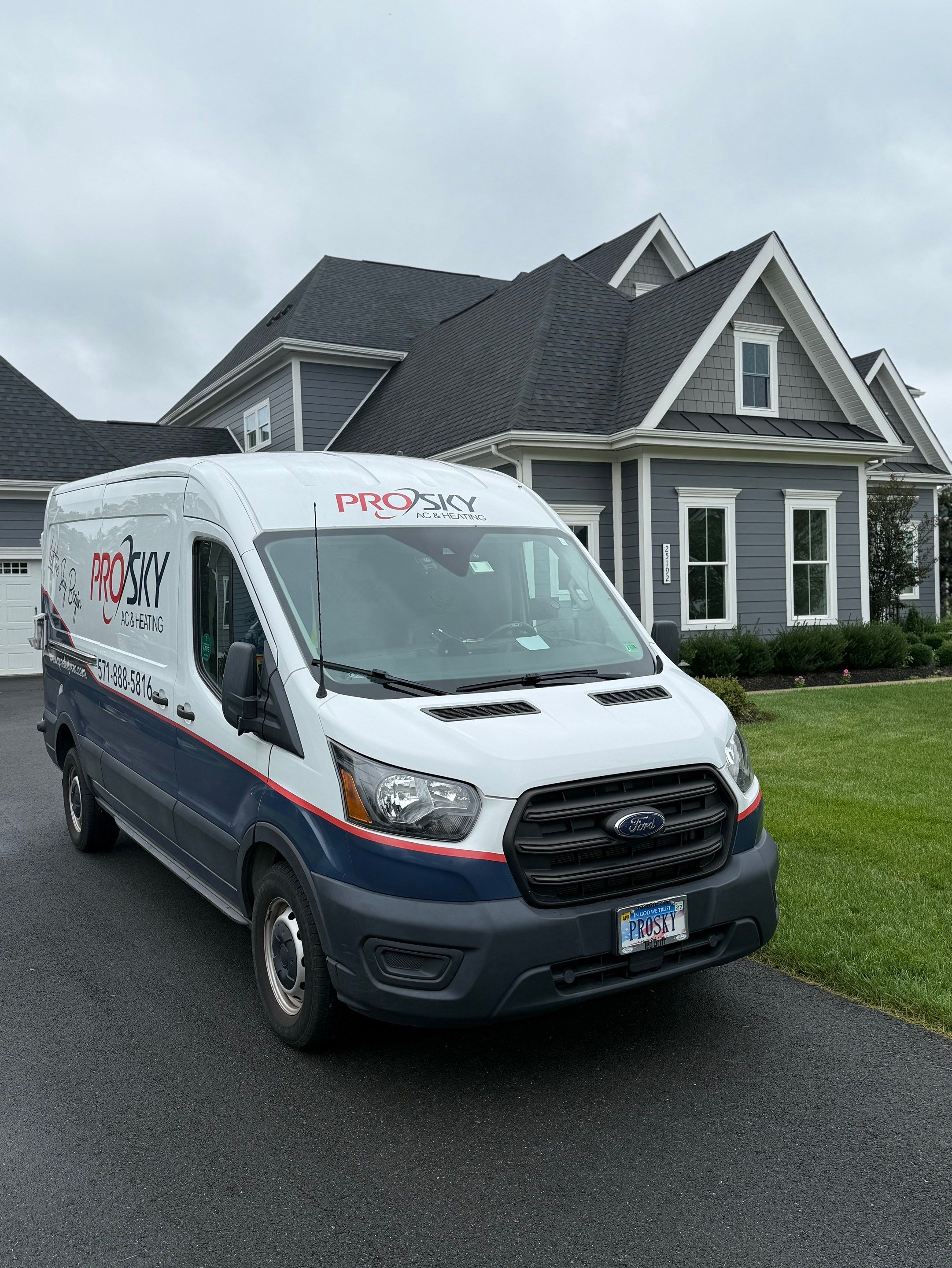 Trane Two Stage Variable Speed Furnace and Steam Humidifier Installation in Aldie by Pro Sky Services
