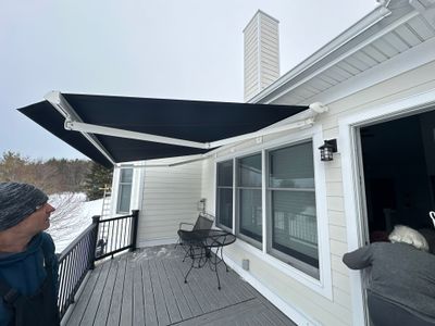 Sunesta Retractable Awning Installation in Harbor Springs