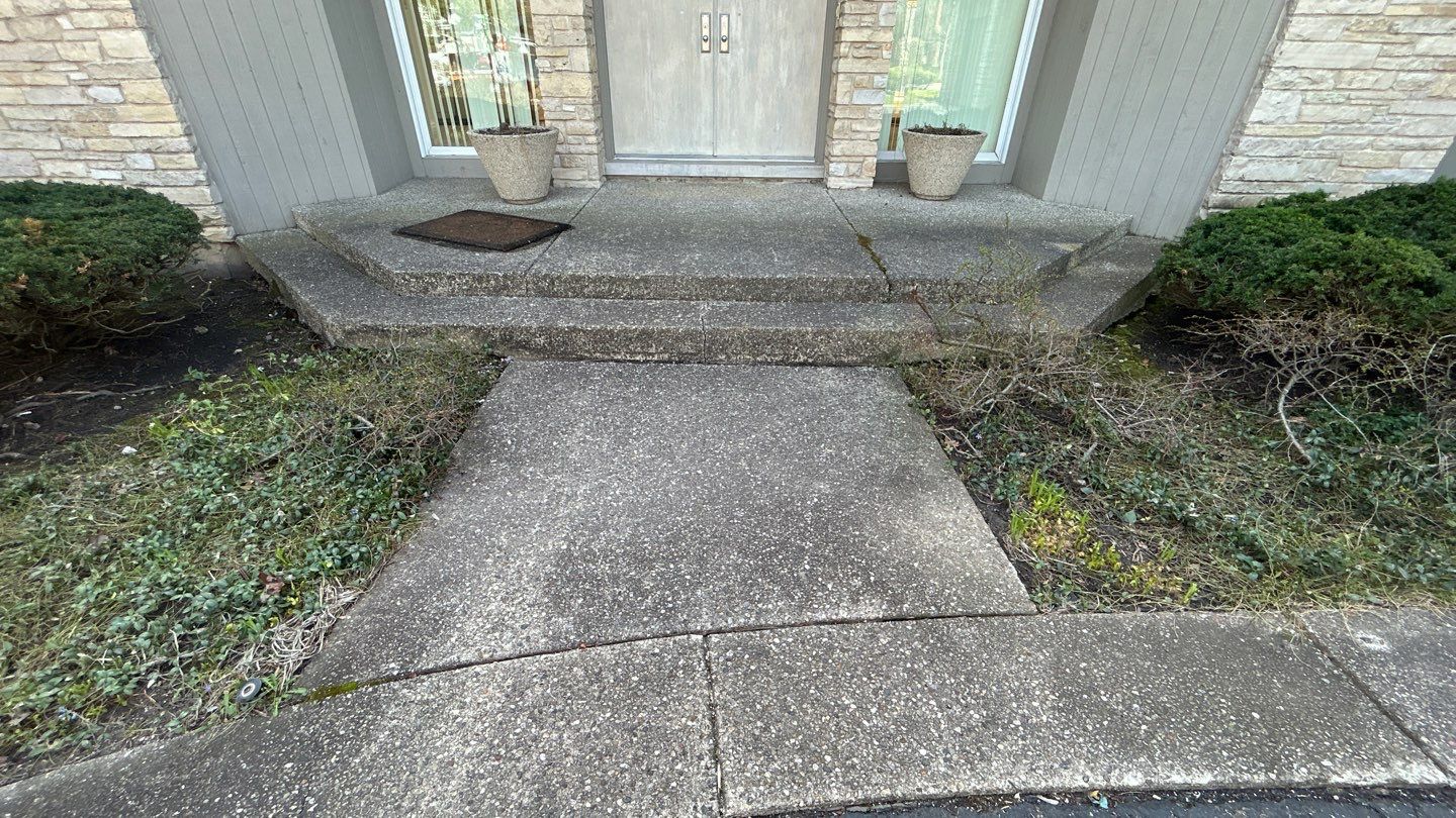 Aggregate Clean and seal using low gloss sealer by Northern Power Washing LLC.