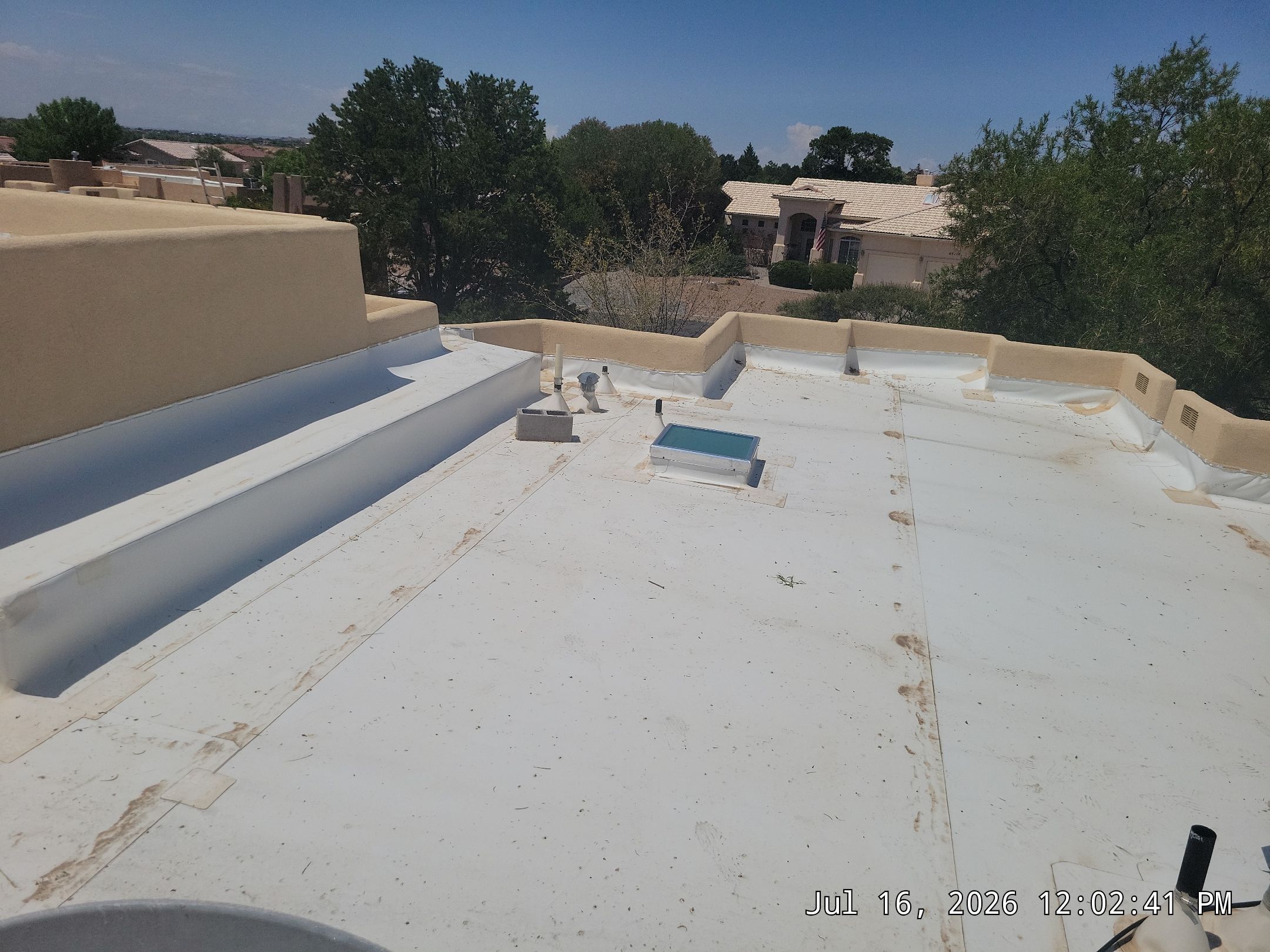 Low-e Glass Skylight Installation in Rio Rancho by Doyle Roof Masters Inc