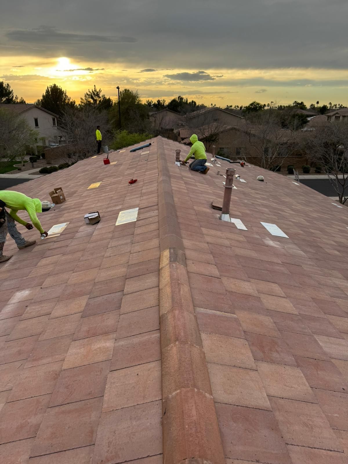 Santa Fe Blend Concrete Tile by Reimagine Roofing