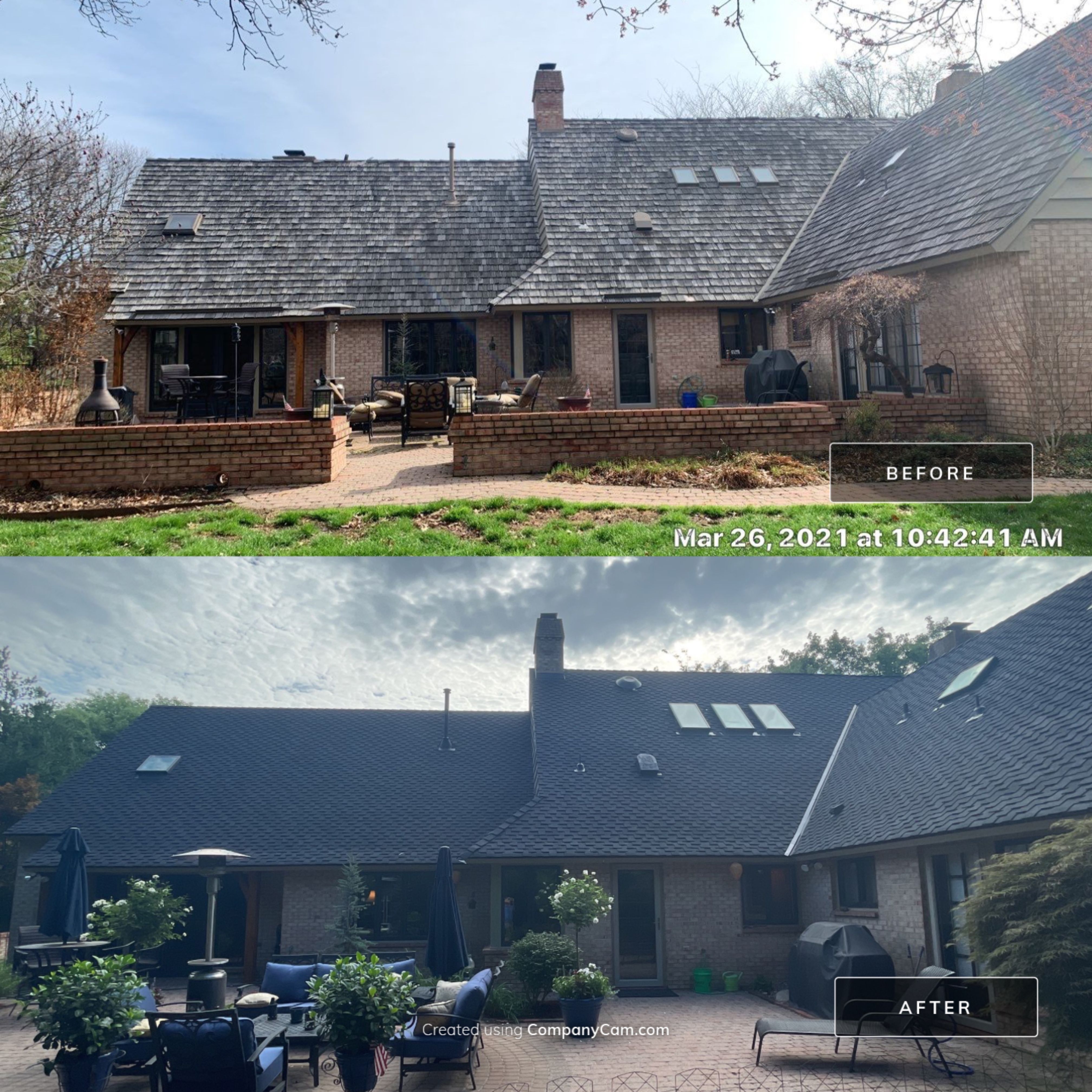 Residential Roofing Installation using CertainTeed Presidential Impact Resistant by Eaton Roofing